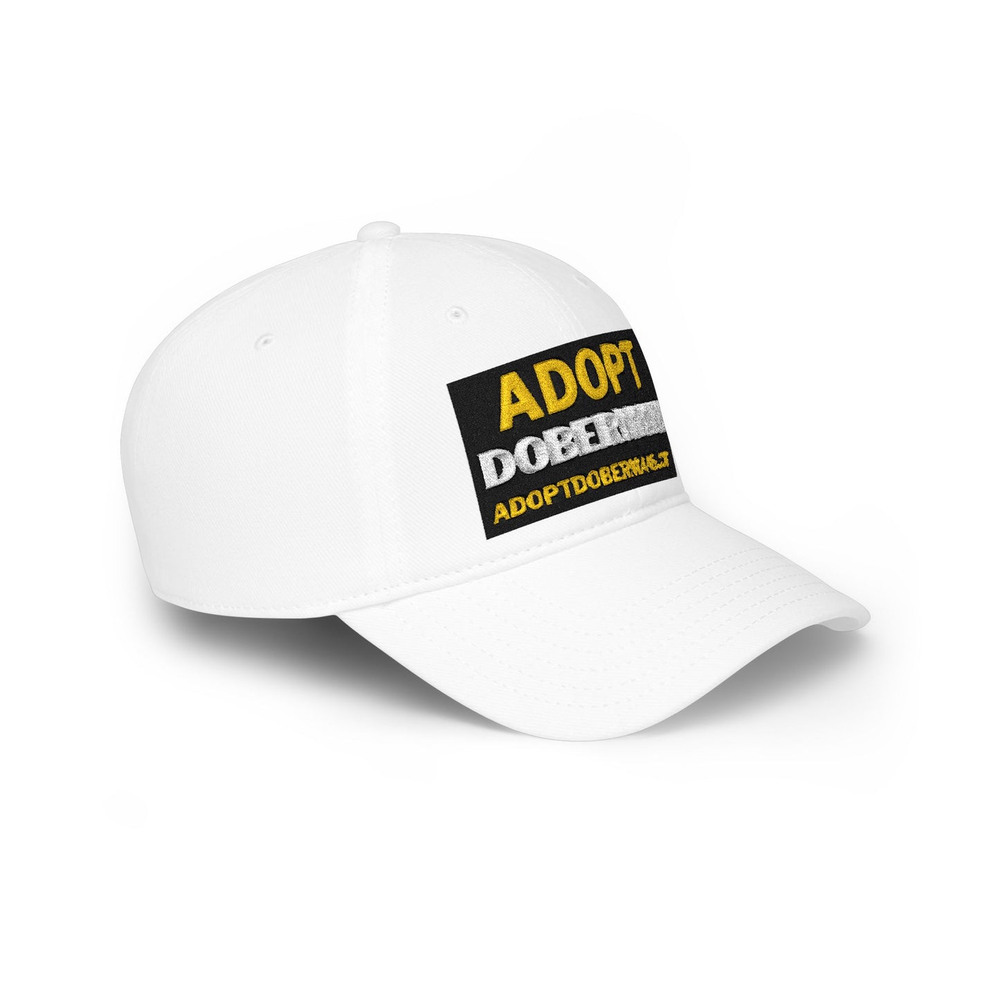 Adopt Dobermans 1 Low Profile Baseball Cap — Rescue Dog Awareness Hat