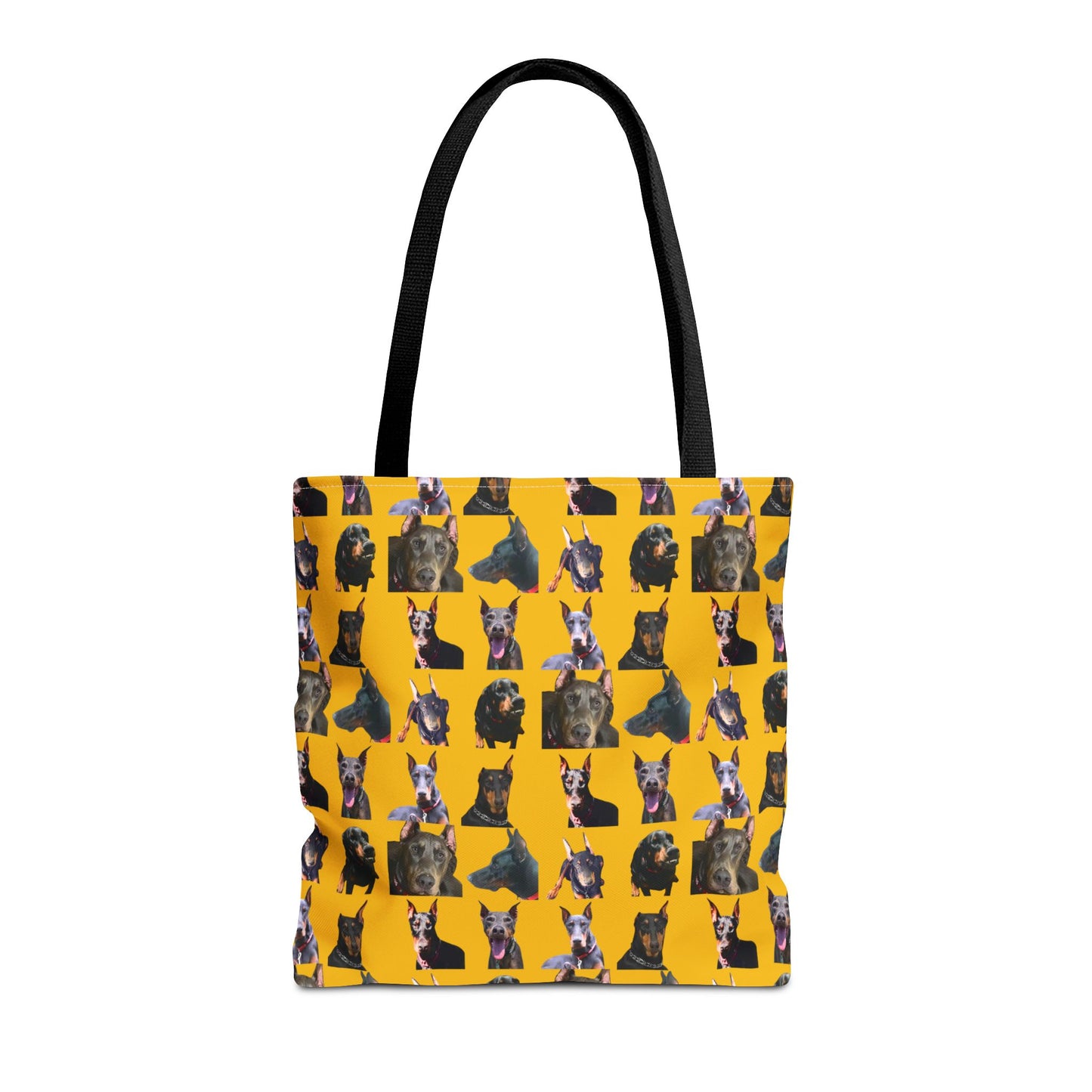 Edition 11 Doberman Model Pattern Yellow Tote Bag