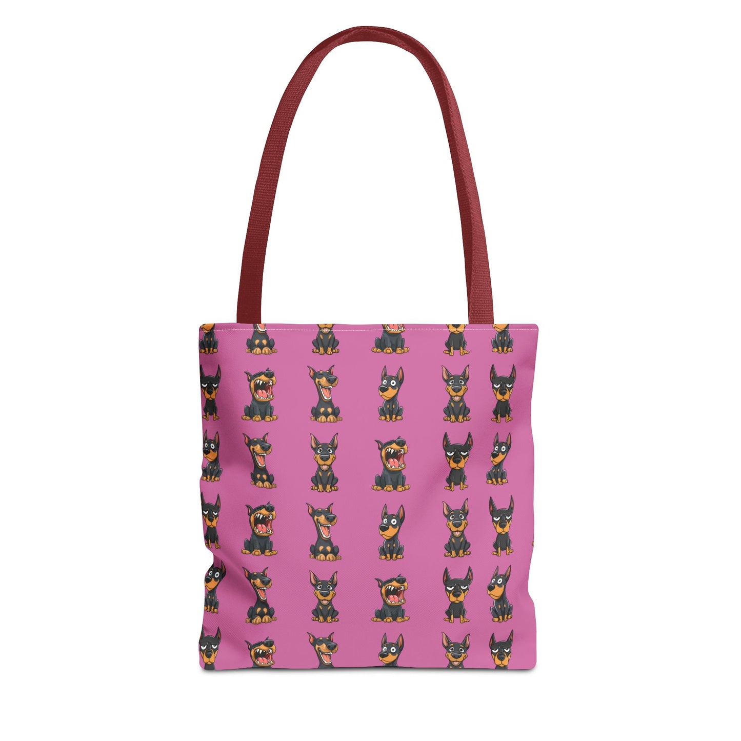 Doberman Cartoon Pattern Tote Bag