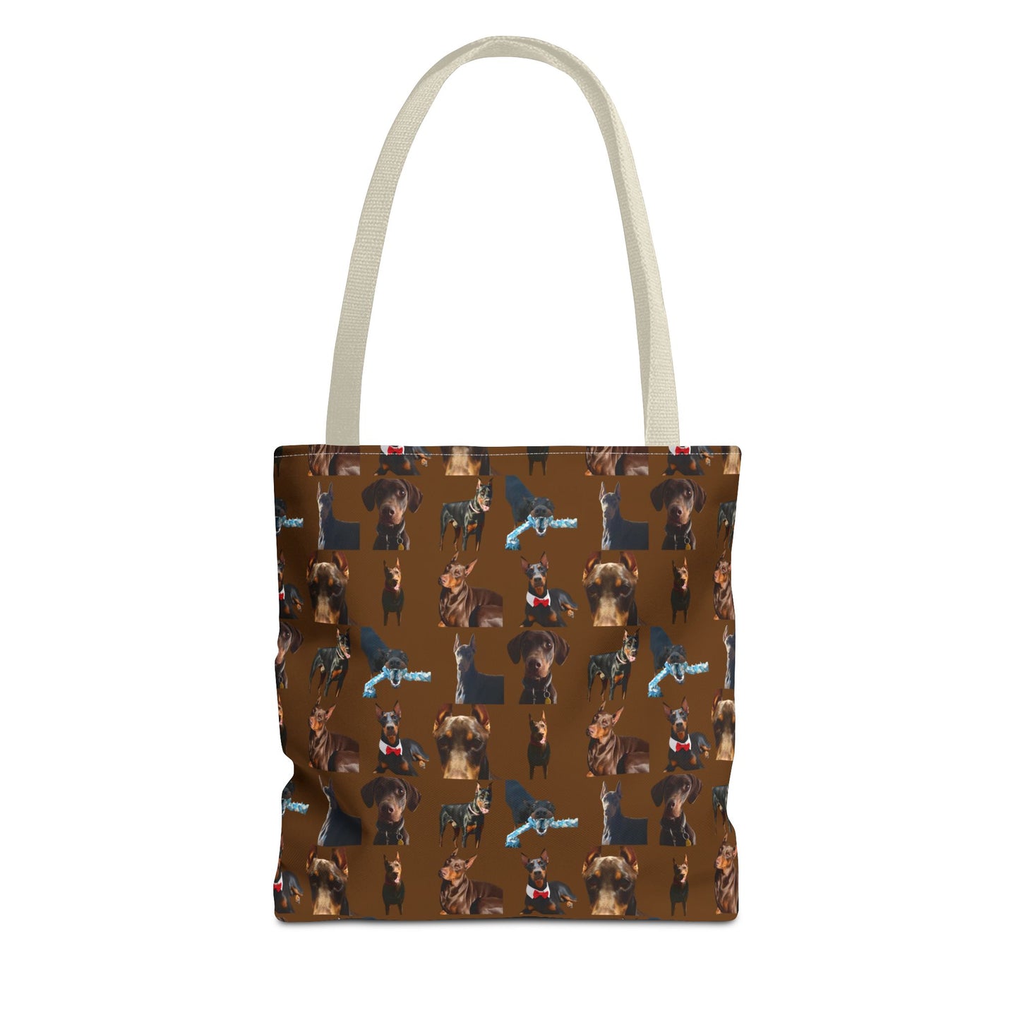 Edition 1 Doberman Model Pattern Brown Tote Bag