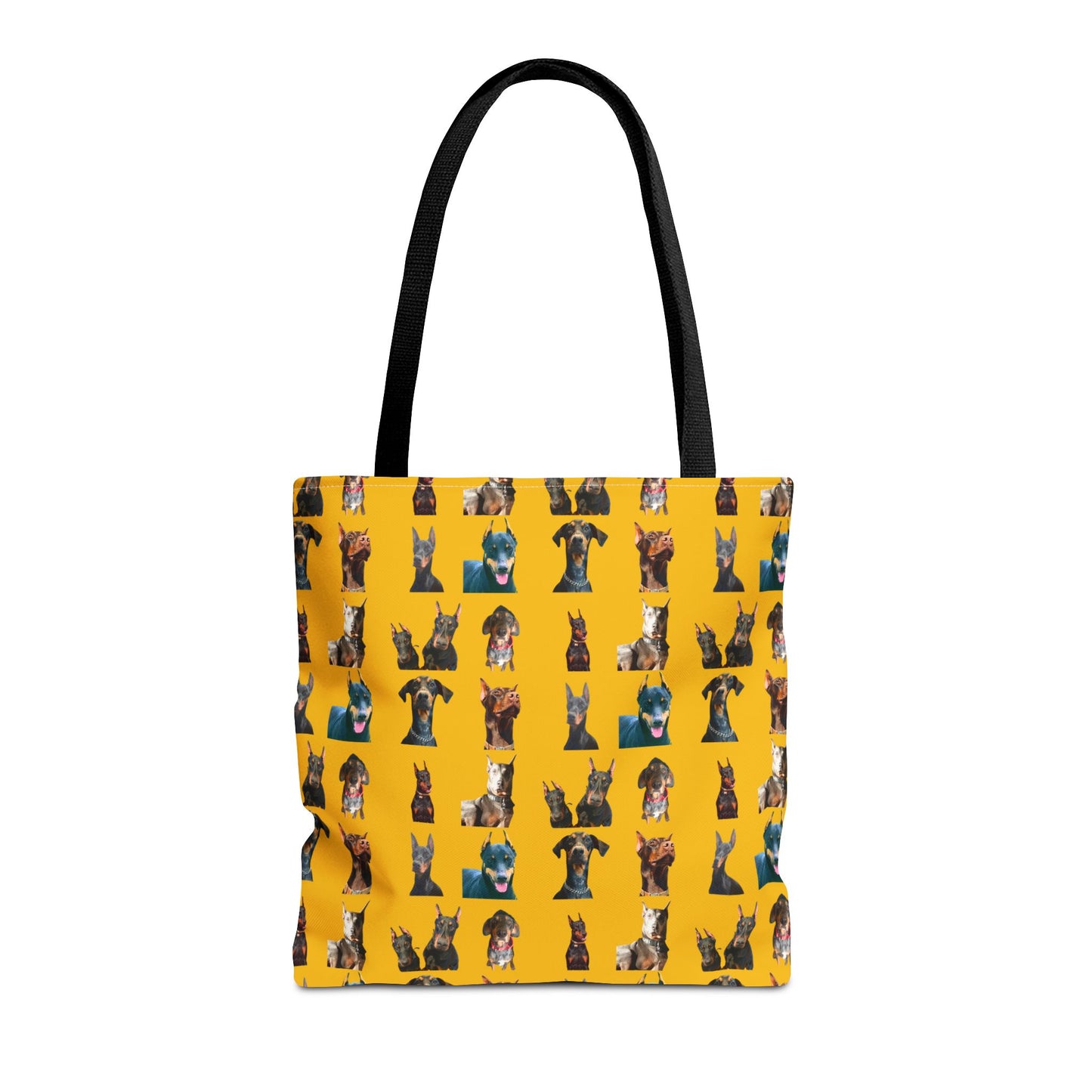 Edition 4 Doberman Model Pattern Yellow Tote Bag