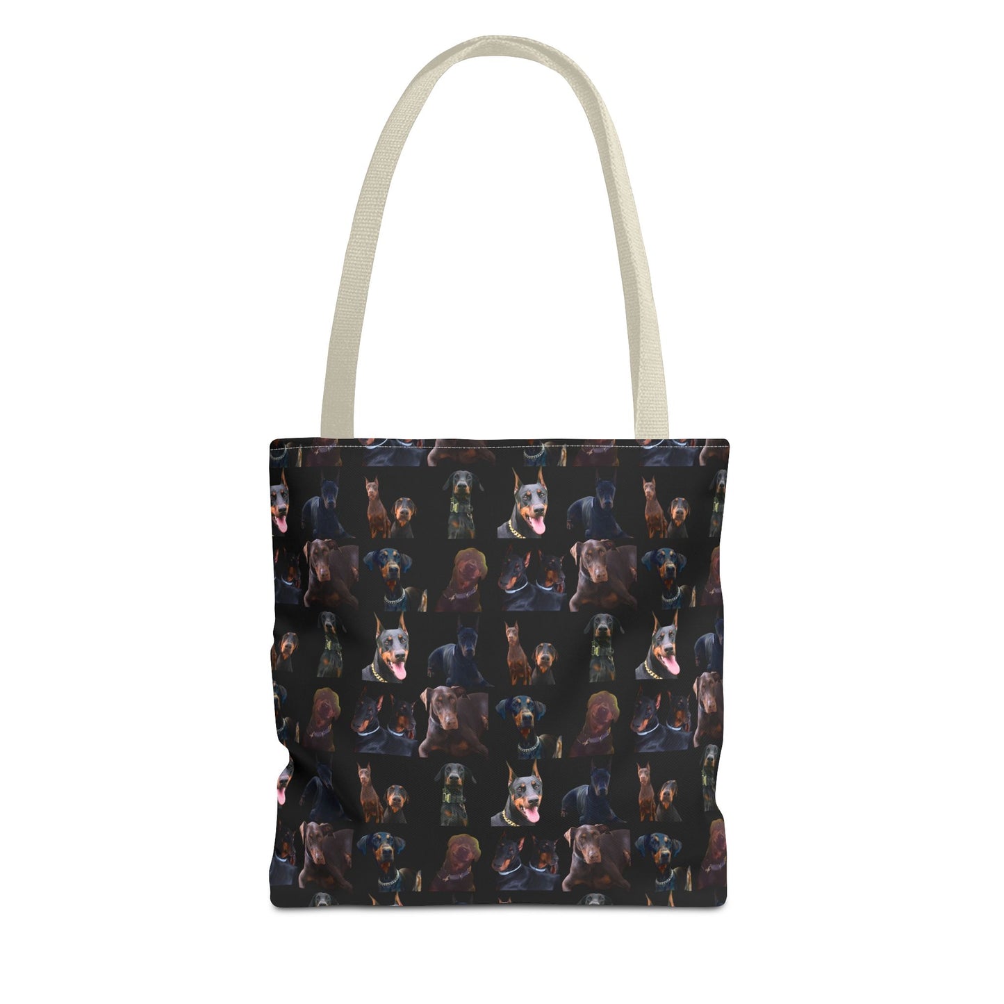 Edition 5 Doberman Model Pattern Black Tote Bag