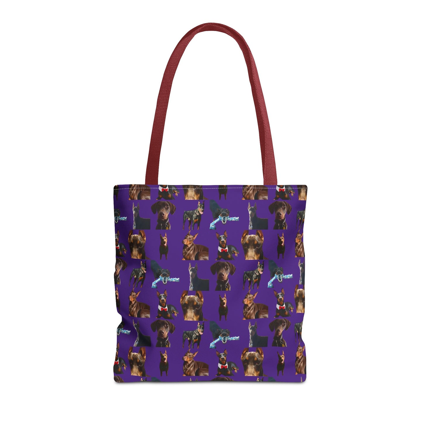 Edition 1 Doberman Model Pattern Purple Tote Bag