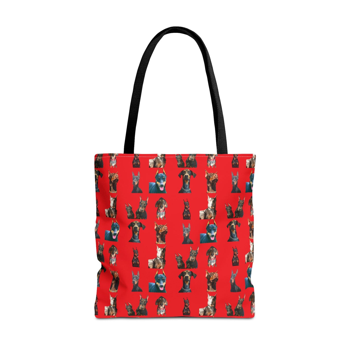 Edition 4 Doberman Model Pattern Red Tote Bag