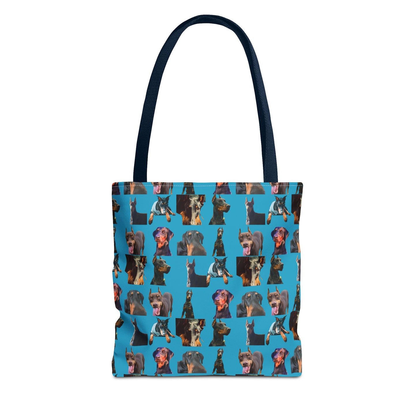 Edition 3 Doberman Model Pattern Turquoise Tote Bag