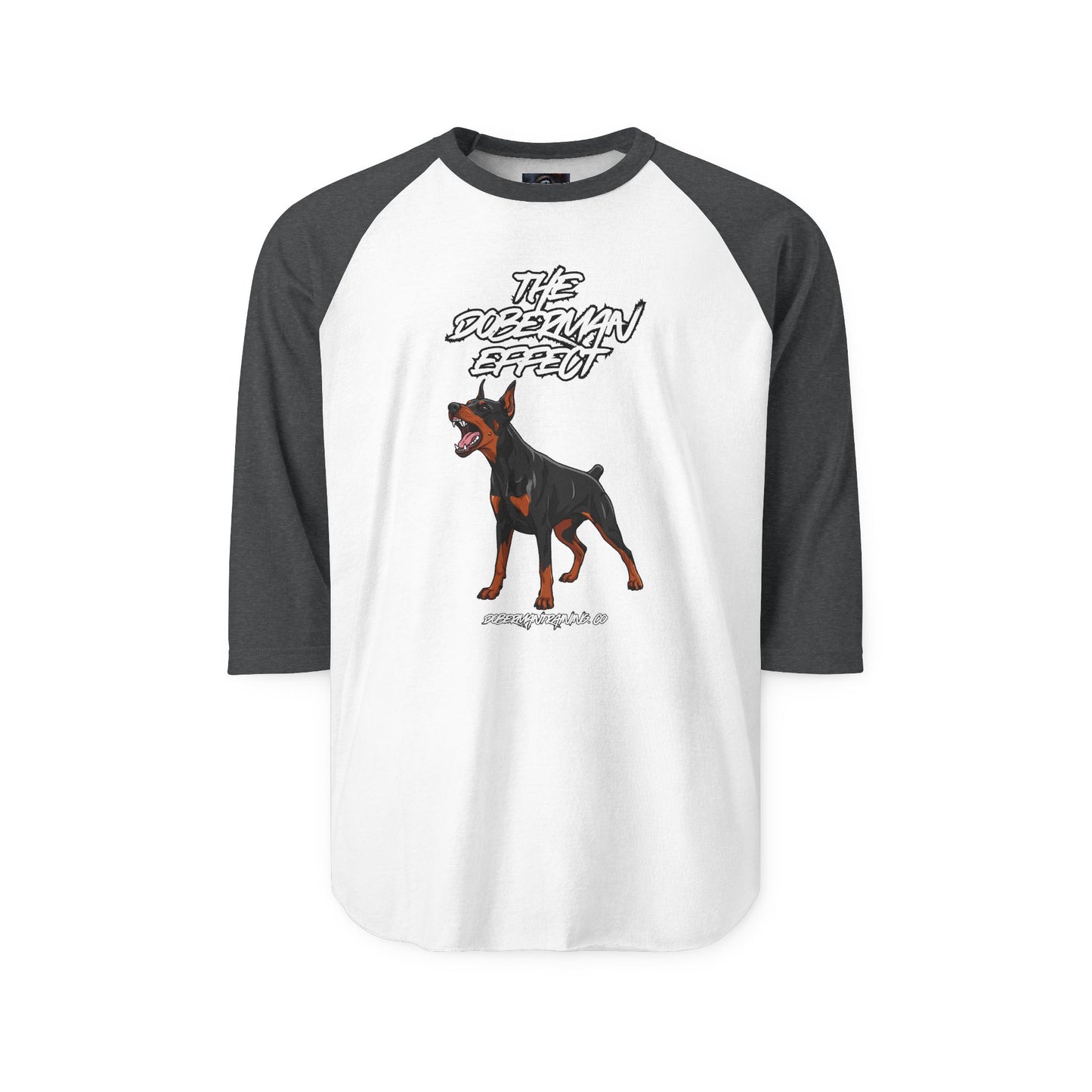 Doberman Effect 1 Unisex Three-Quarter Sleeve Raglan Shirt