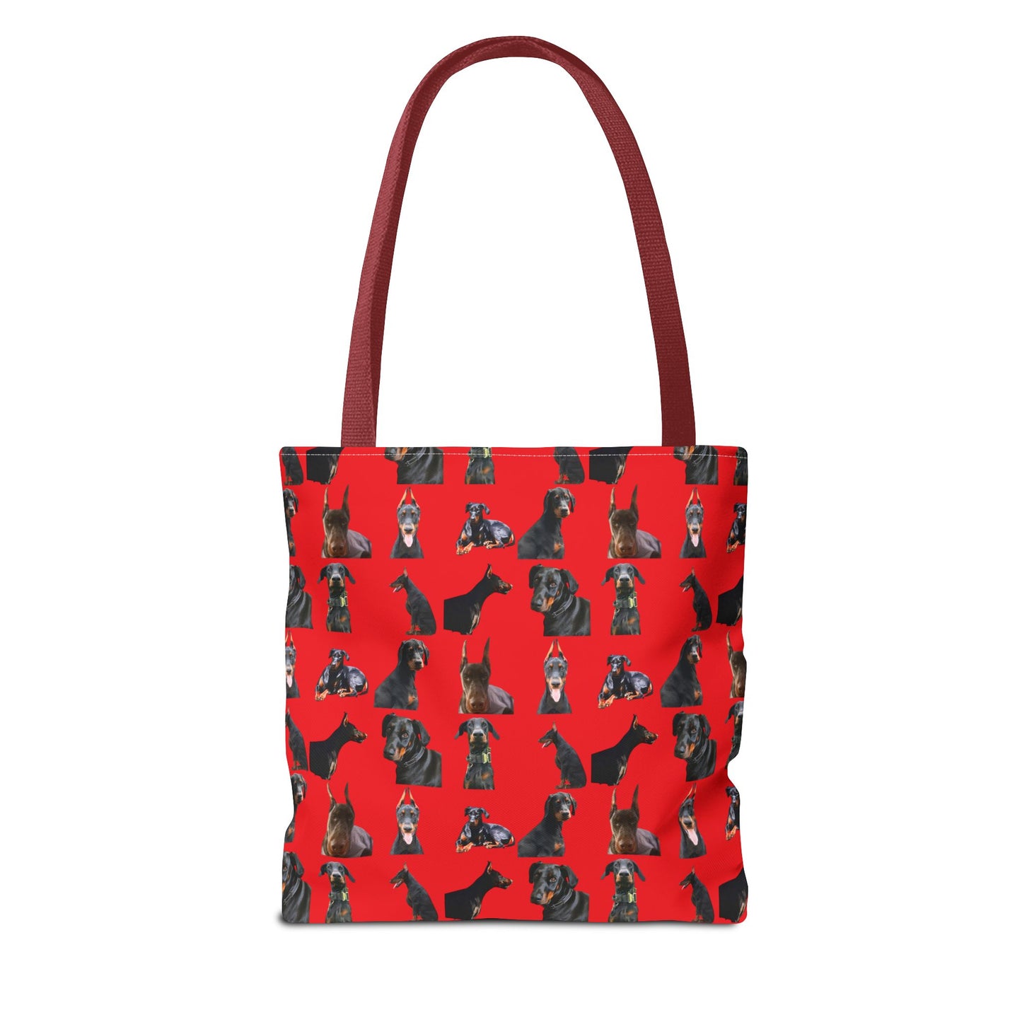 Edition 6 Doberman Model Pattern Red Tote Bag