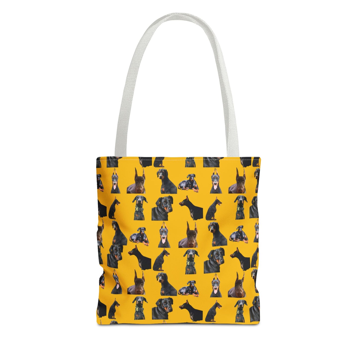 Edition 6 Doberman Model Pattern Yellow Tote Bag