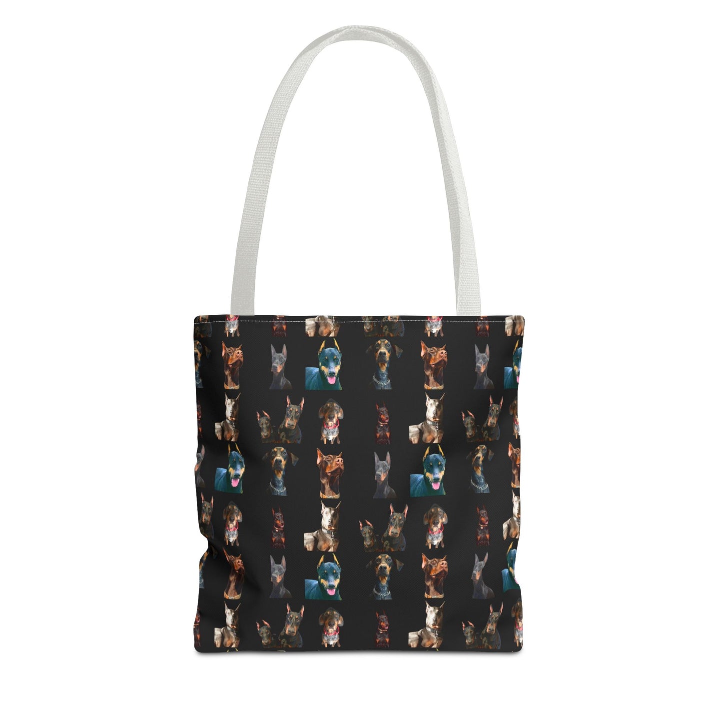 Edition 4 Doberman Model Pattern Black Tote Bag