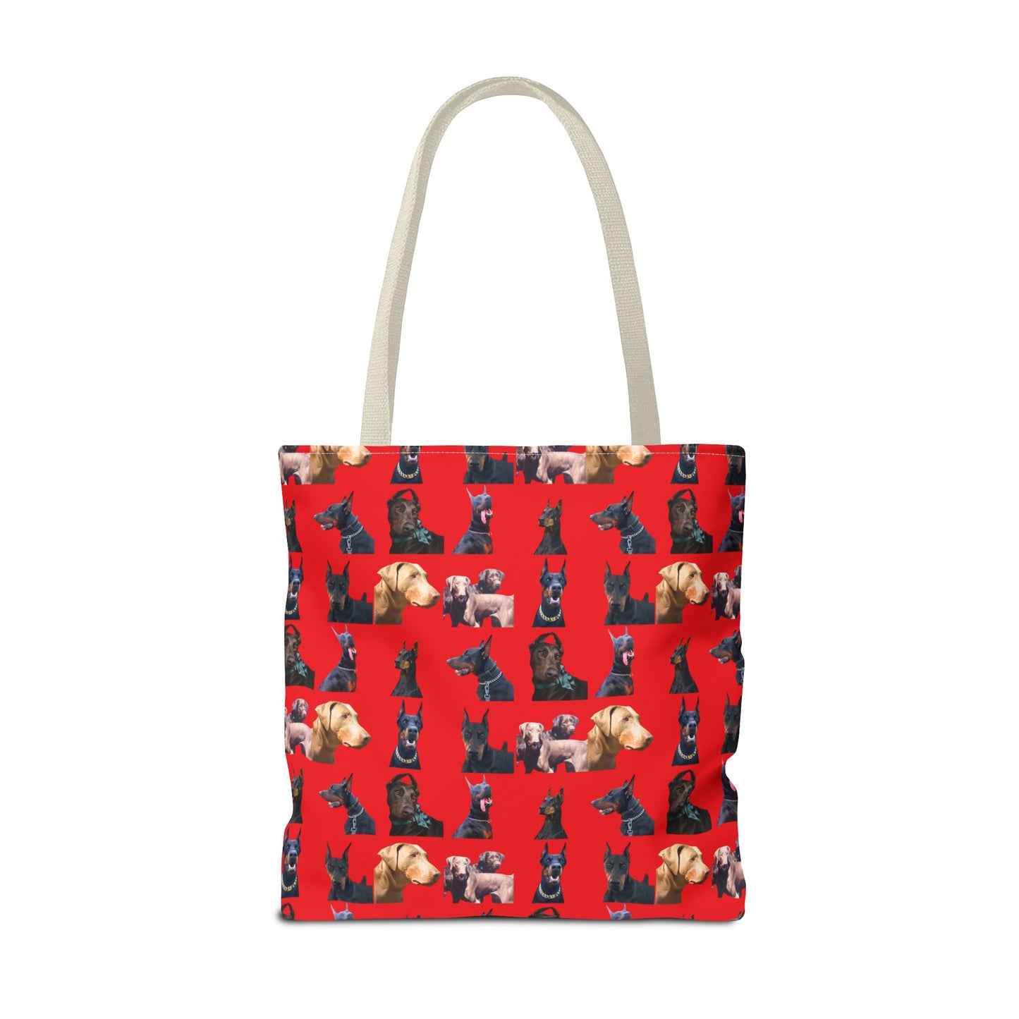 Edition 8 Doberman Model Pattern Red Tote Bag