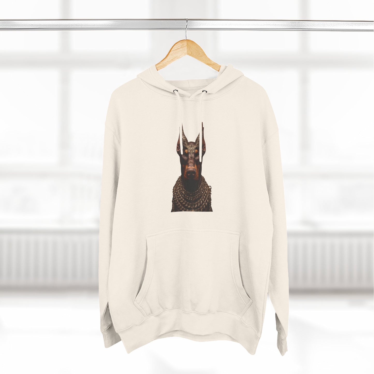 Doberman Goat 4 Fleece Hoodie