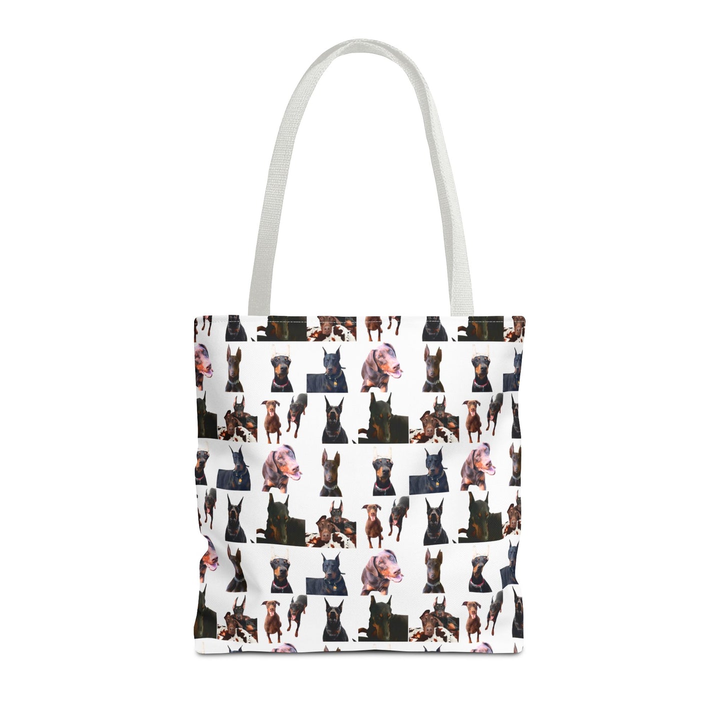 Edition 10 Doberman Model Pattern White Tote Bag