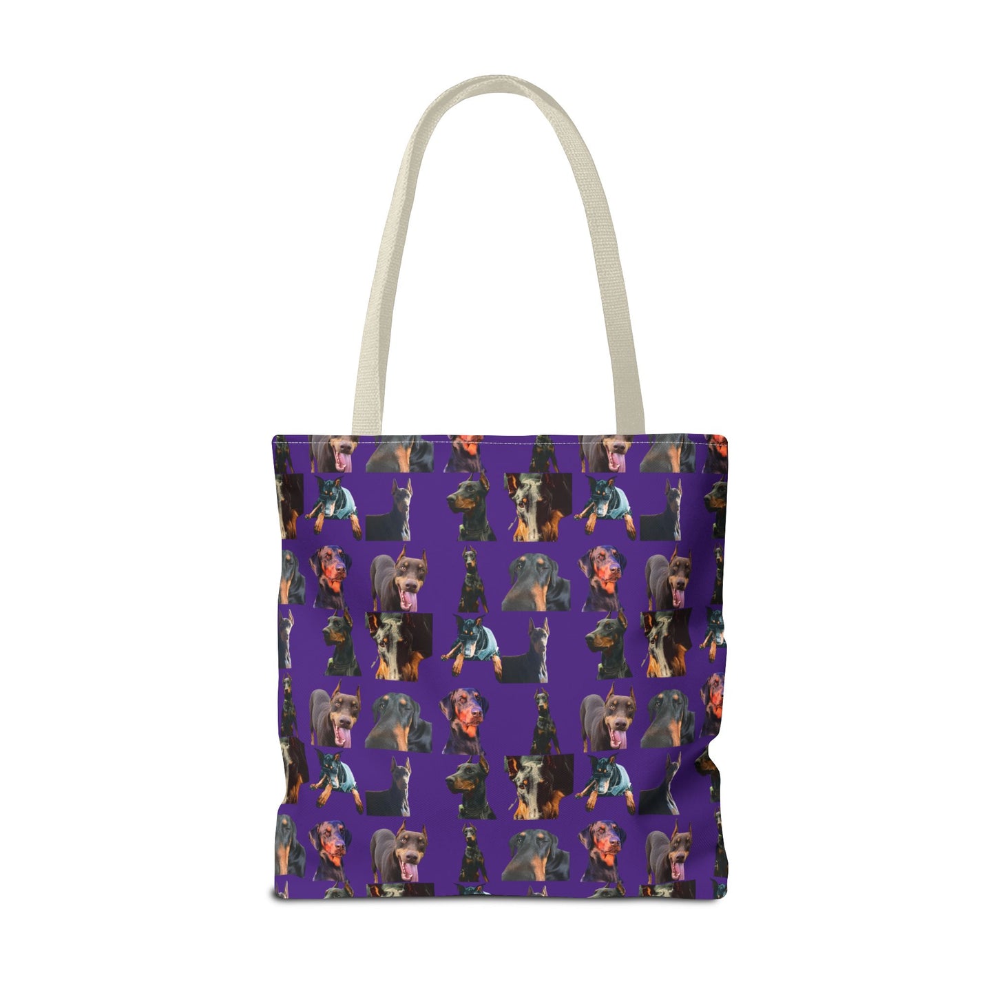 Edition 3 Doberman Model Pattern Purple Tote Bag