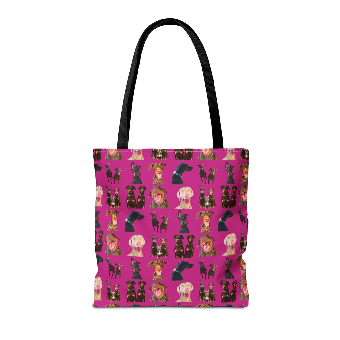 Edition 9 Doberman Model Pattern Pink Tote Bag