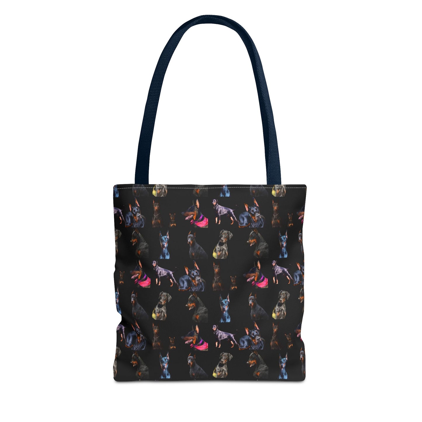 Edition 7 Doberman Model Pattern Black Tote Bag