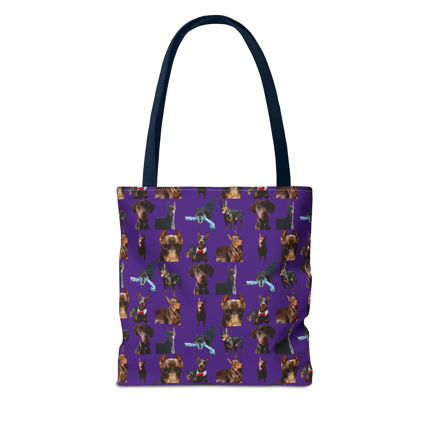 Edition 1 Doberman Model Pattern Purple Tote Bag