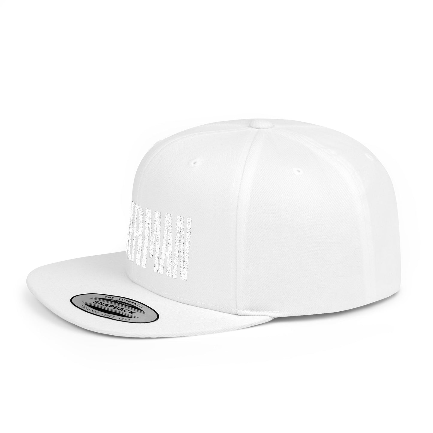 Doberman 2 Embroidered Flat Bill Snapback