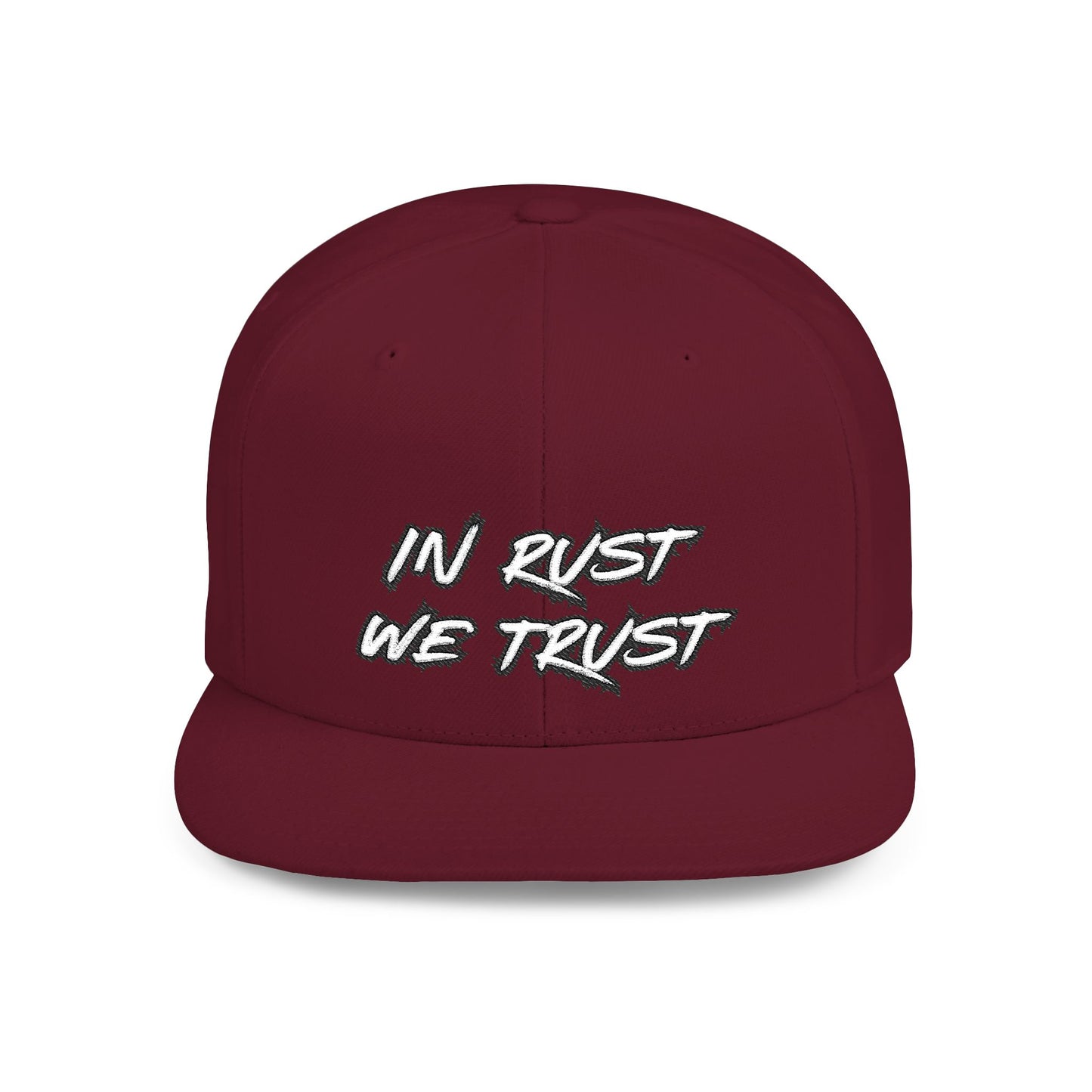 Rust 1 Embroidered Flat Bill Snapback