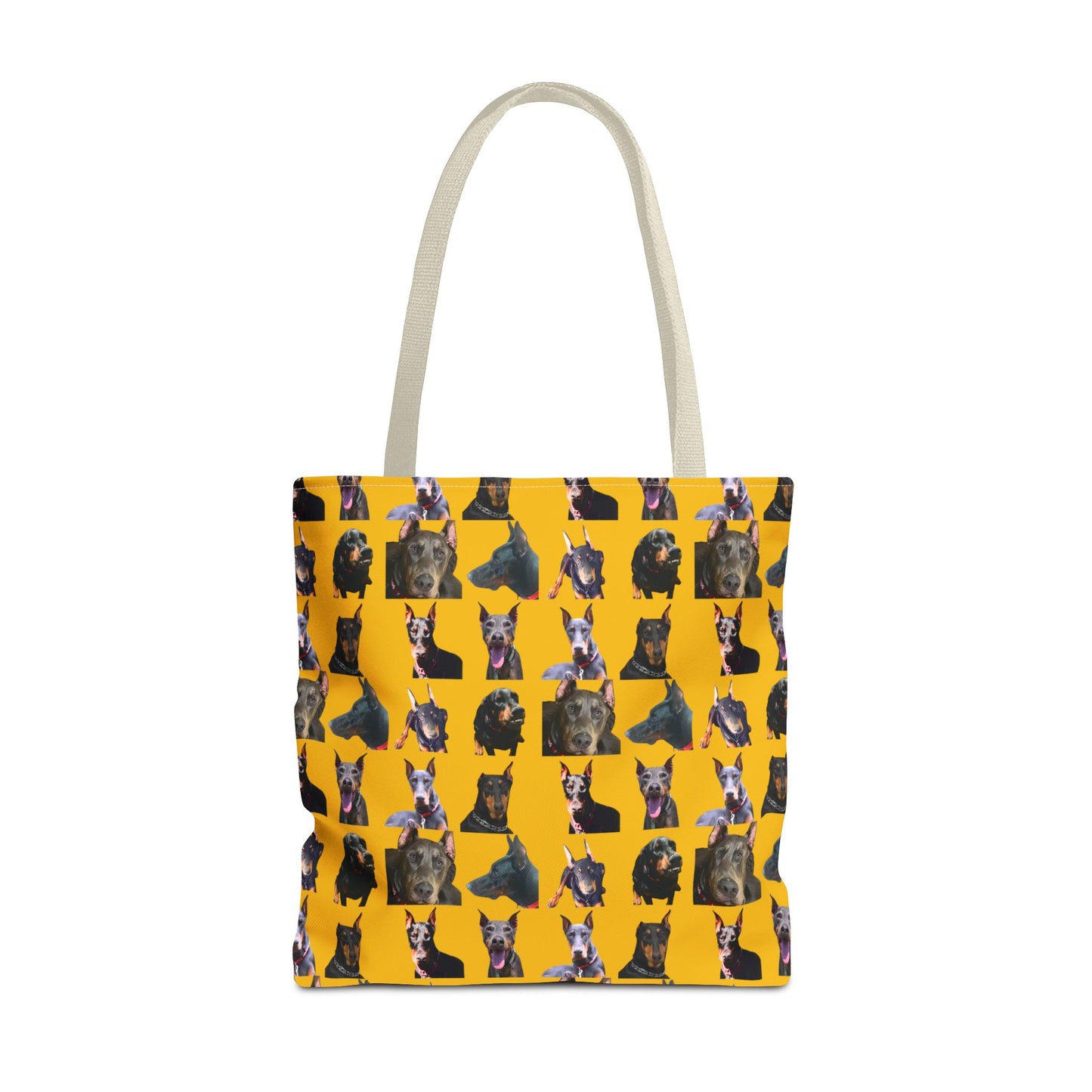 Edition 11 Doberman Model Pattern Yellow Tote Bag