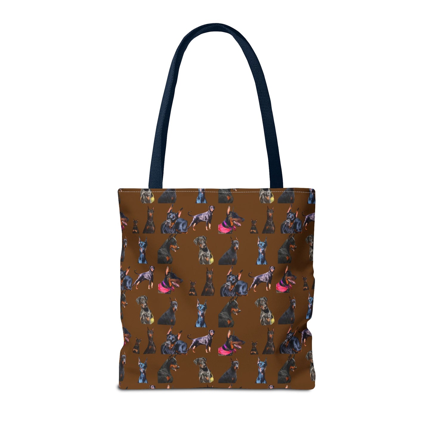 Edition 7 Doberman Model Pattern Brown Tote Bag