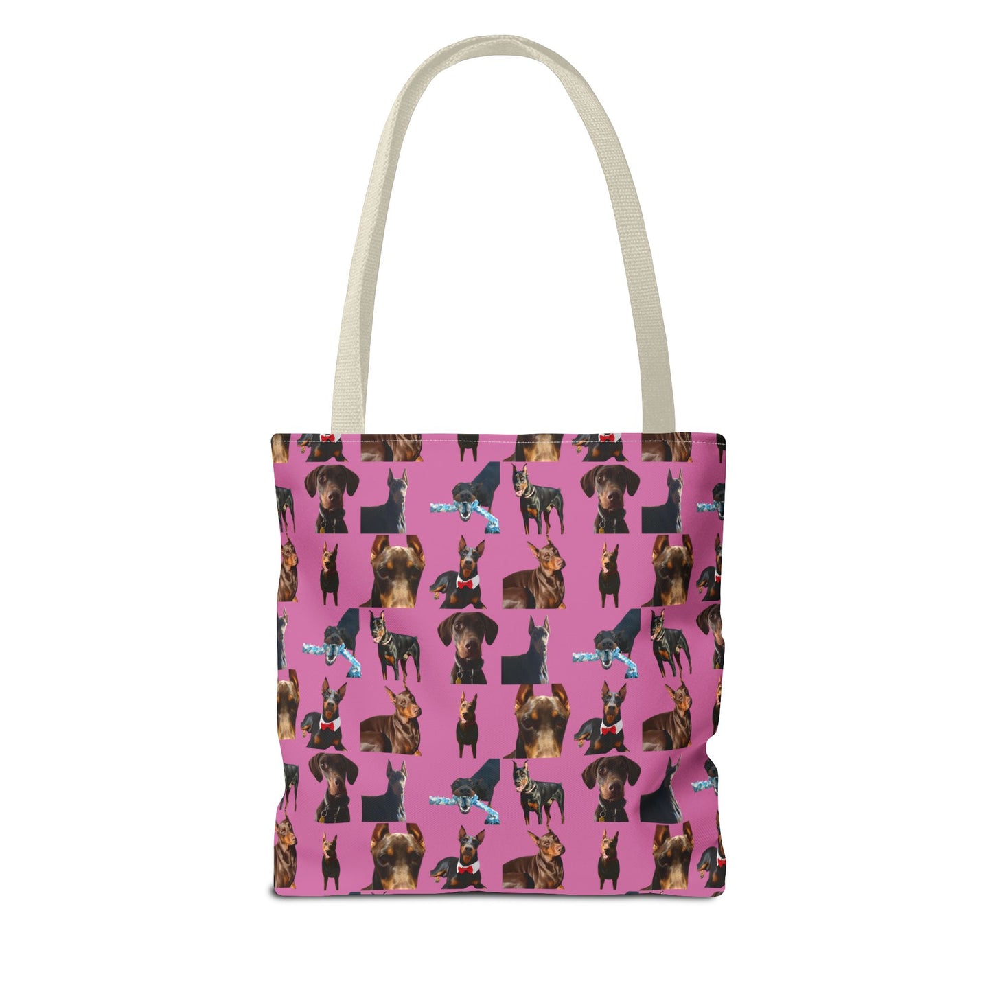 Edition 1 Doberman Model Pattern Pink Tote Bag