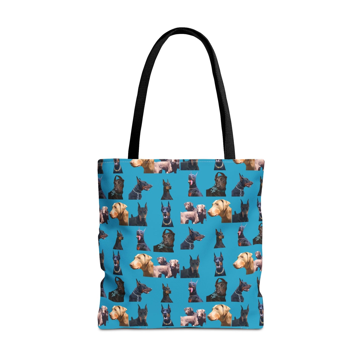 Edition 8 Doberman Model Pattern Turquoise Tote Bag