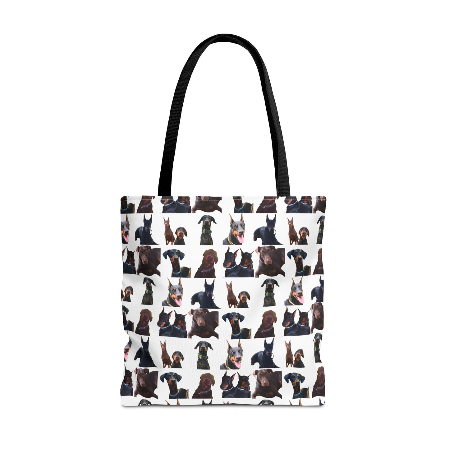 Edition 5 Doberman Model Pattern White Tote Bag