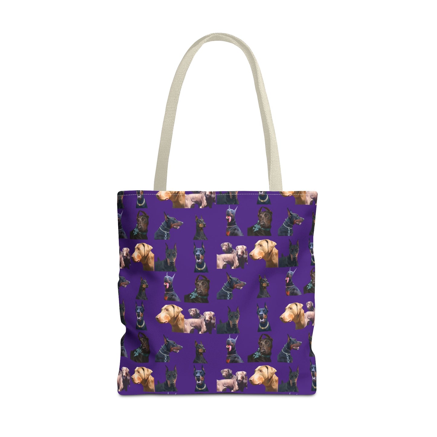Edition 8 Doberman Model Pattern Purple Tote Bag