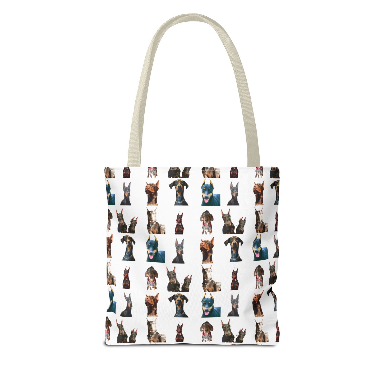 Edition 4 Doberman Model Pattern White Tote Bag