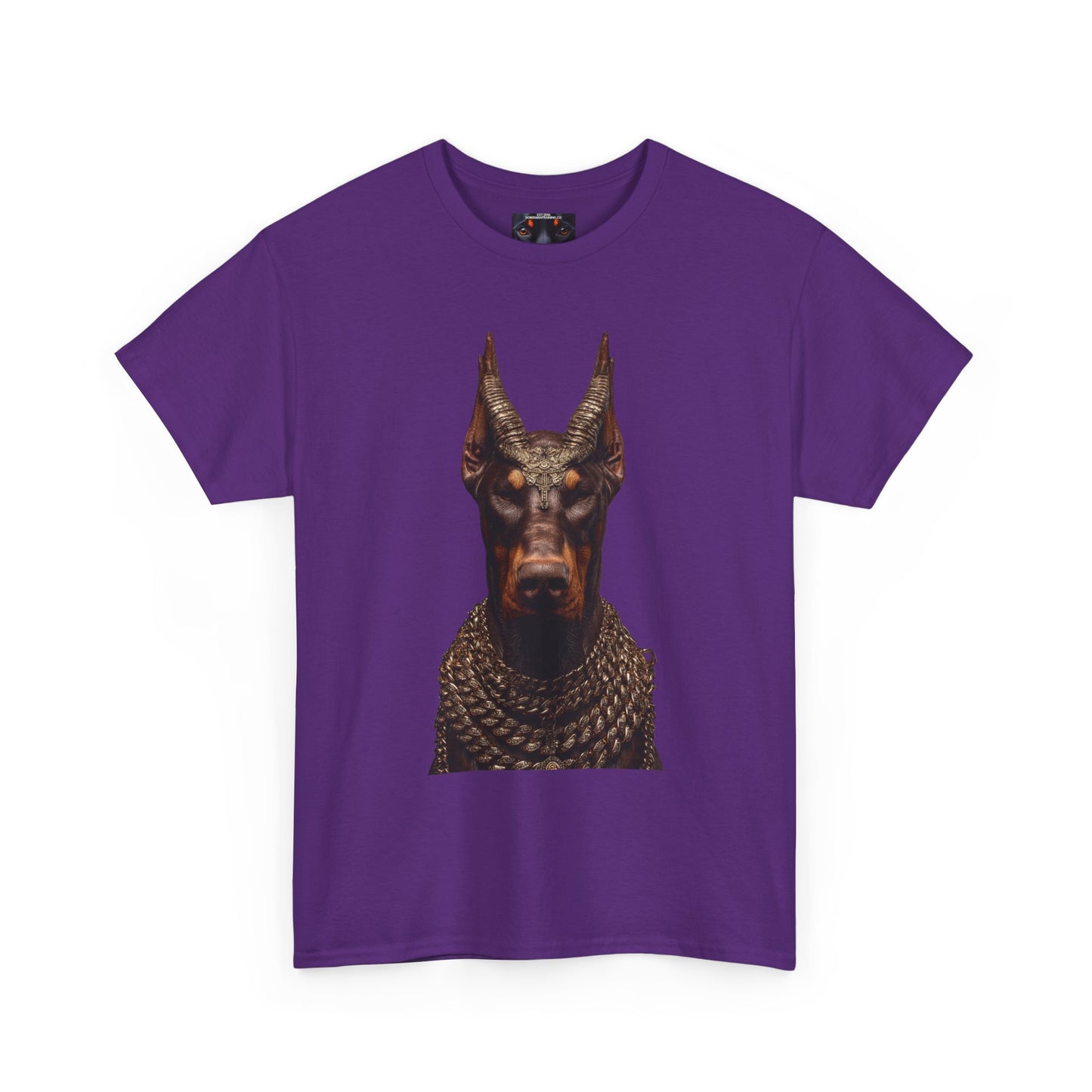 Doberman Goat 4 Private Lable Unisex Heavy Cotton Tee