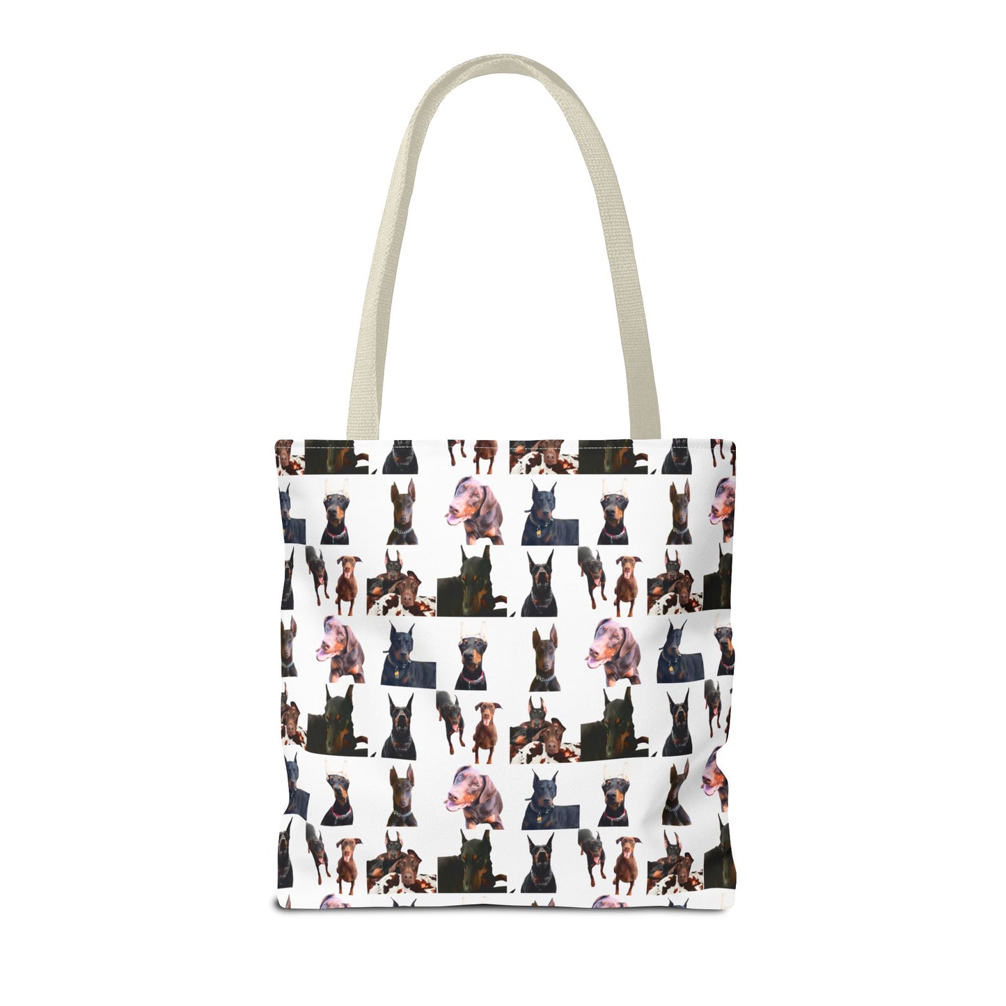 Edition 10 Doberman Model Pattern White Tote Bag