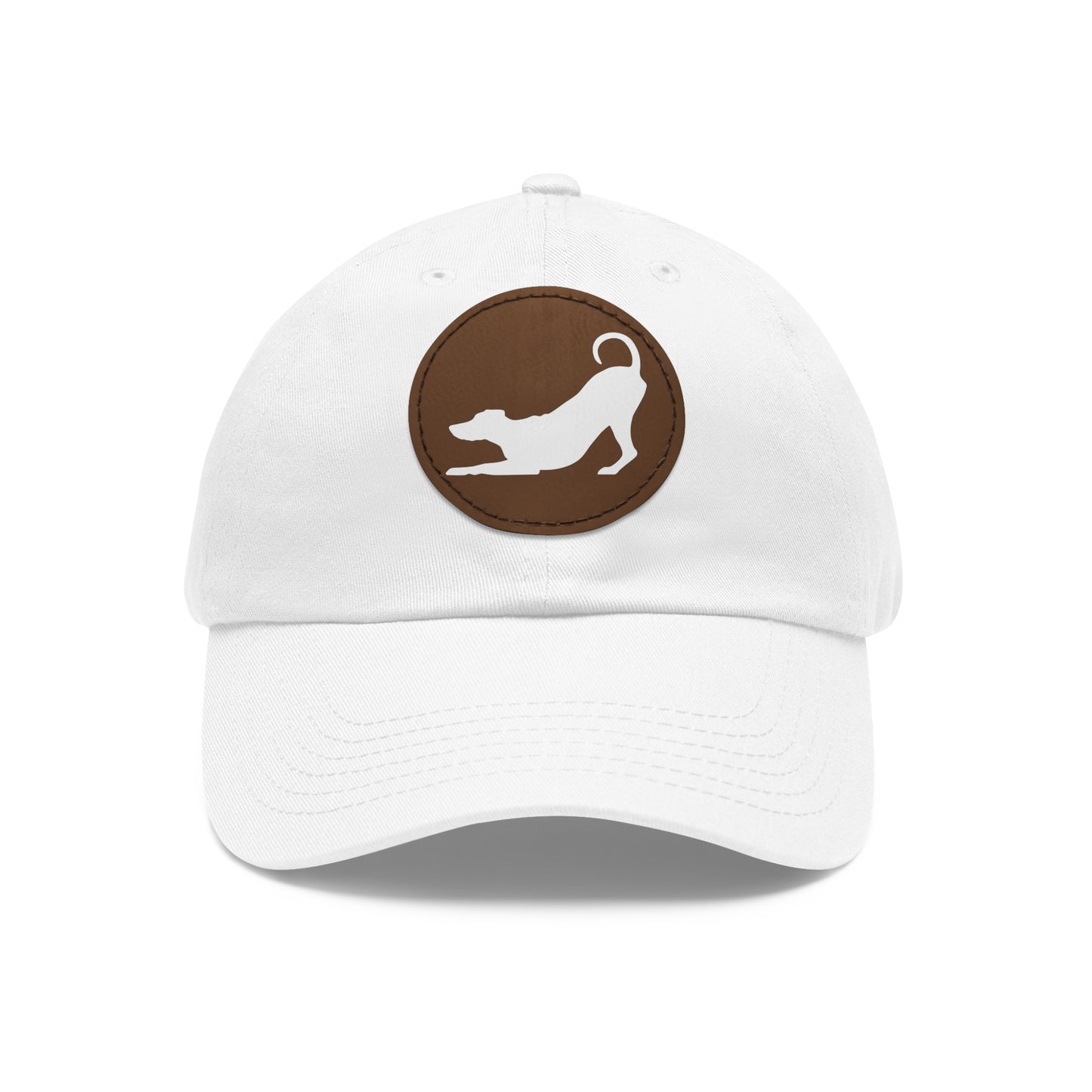 N 2 Dad Hat with Leather Patch (Round)