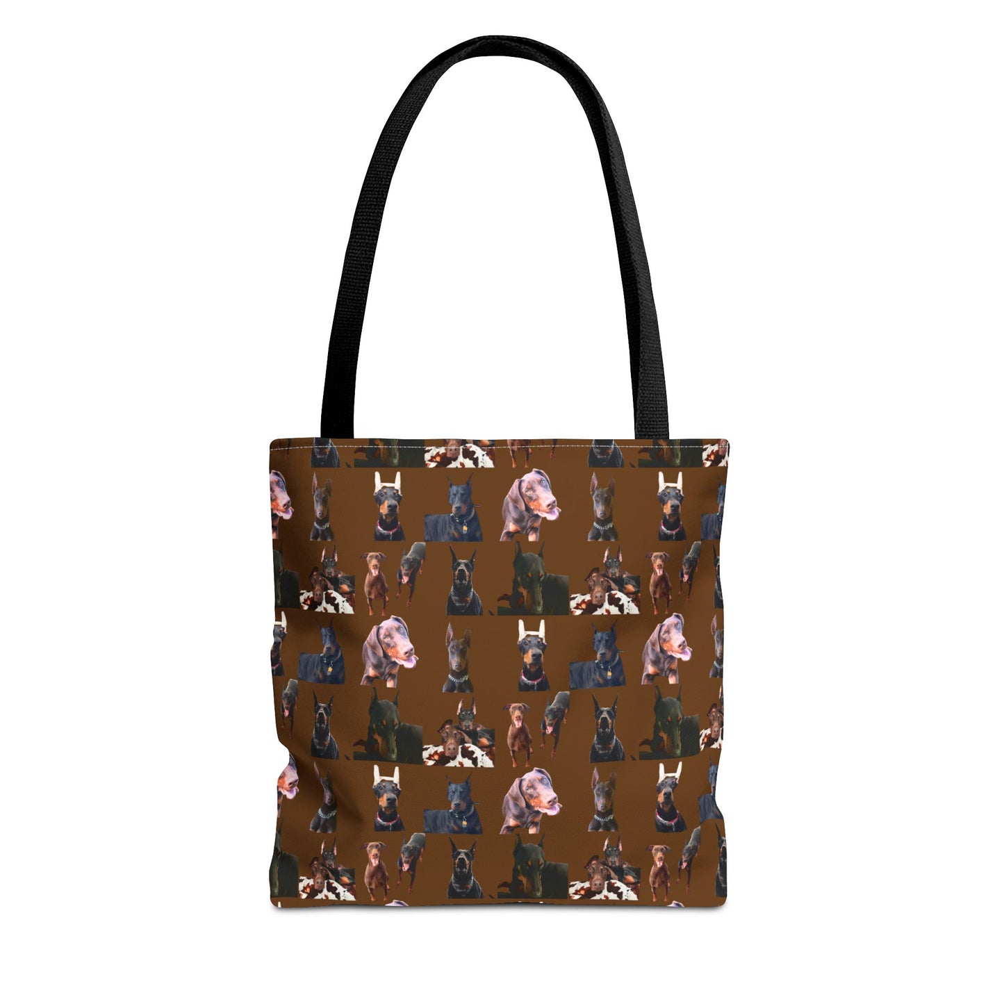 Edition 10 Doberman Model Pattern Brown Tote Bag