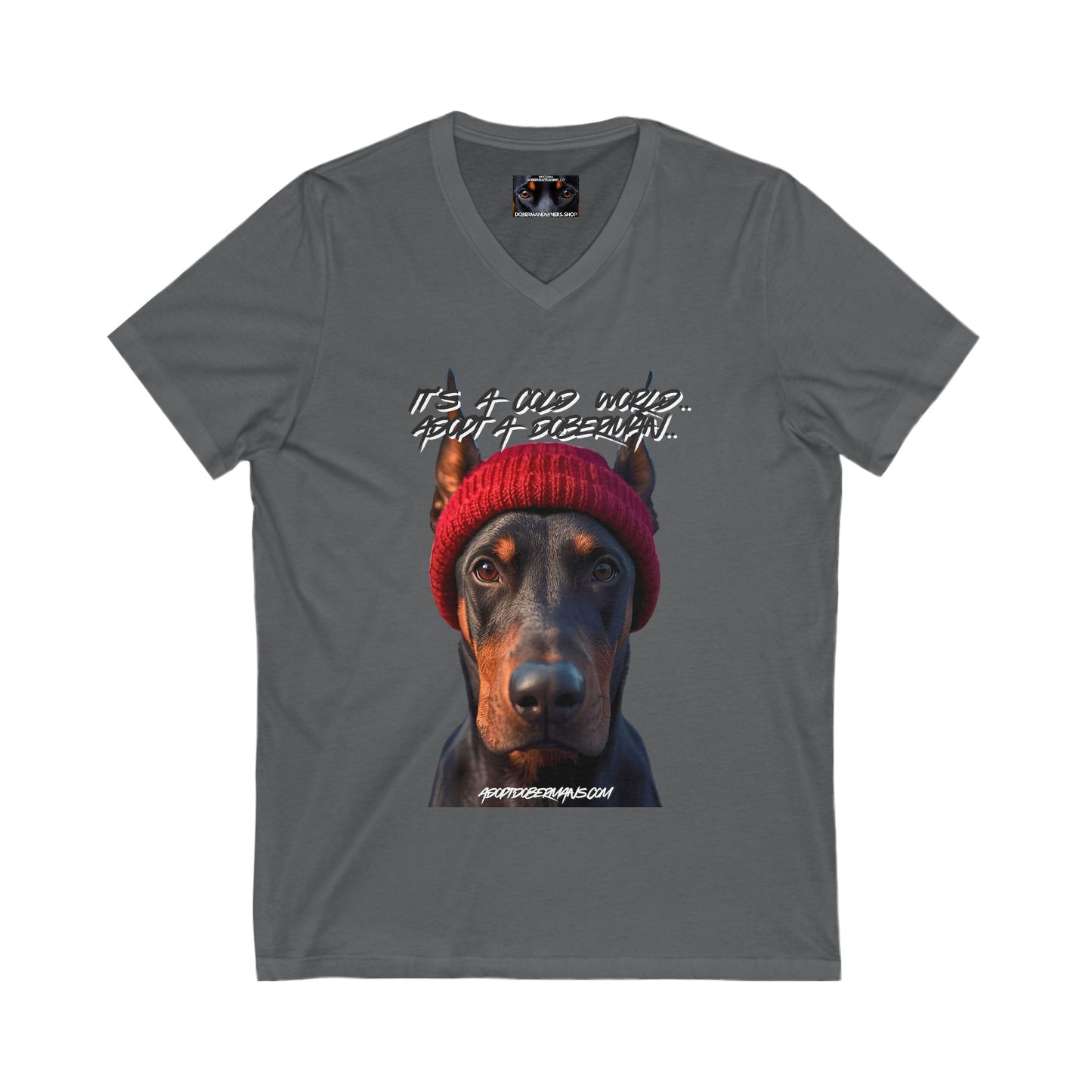 Dobie 1.3 Private Label Unisex Jersey Short Sleeve V-Neck Tee
