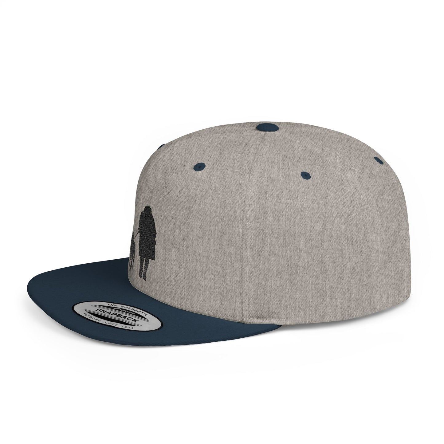 Queen 1 Embroidered Flat Bill Snapback
