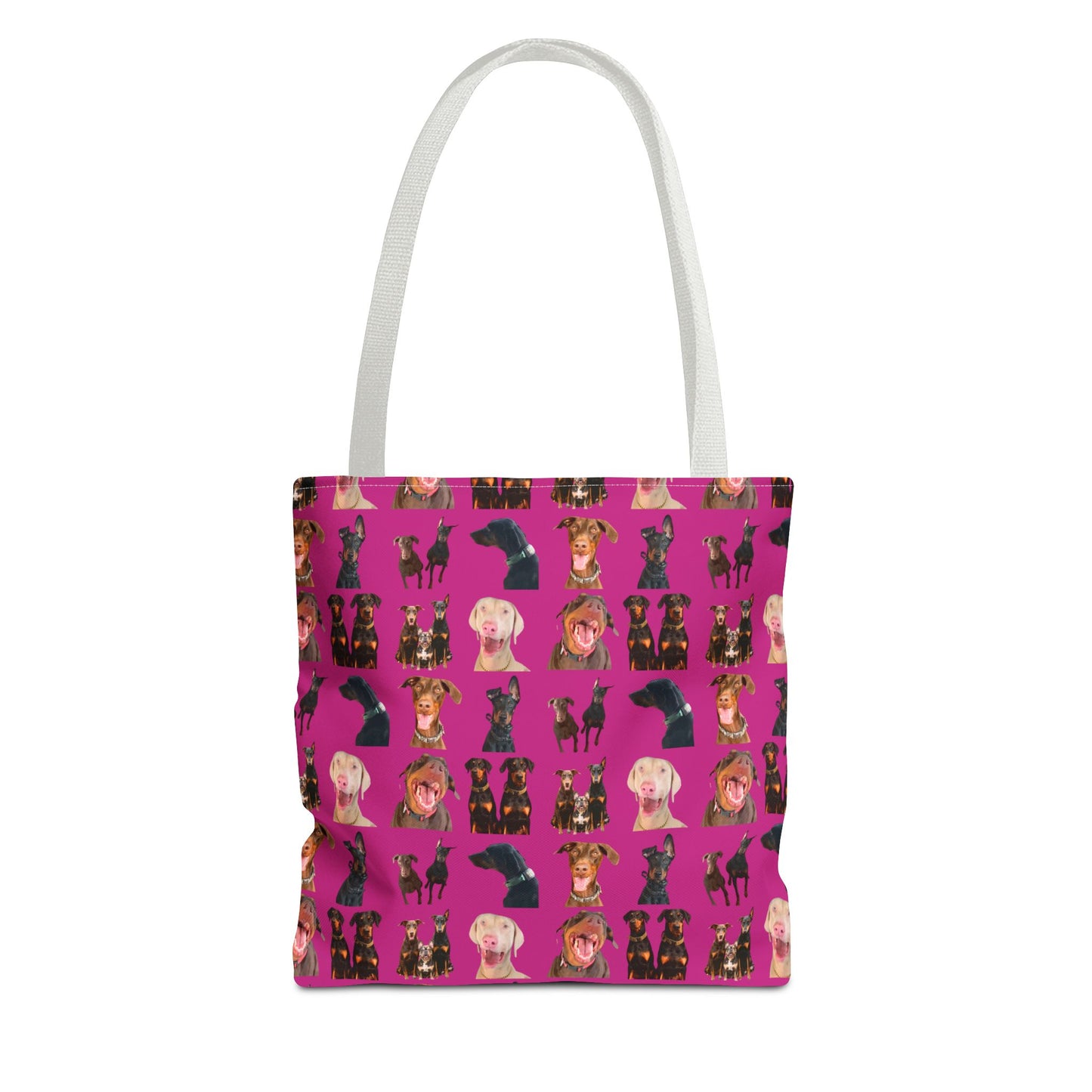 Edition 9 Doberman Model Pattern Pink Tote Bag