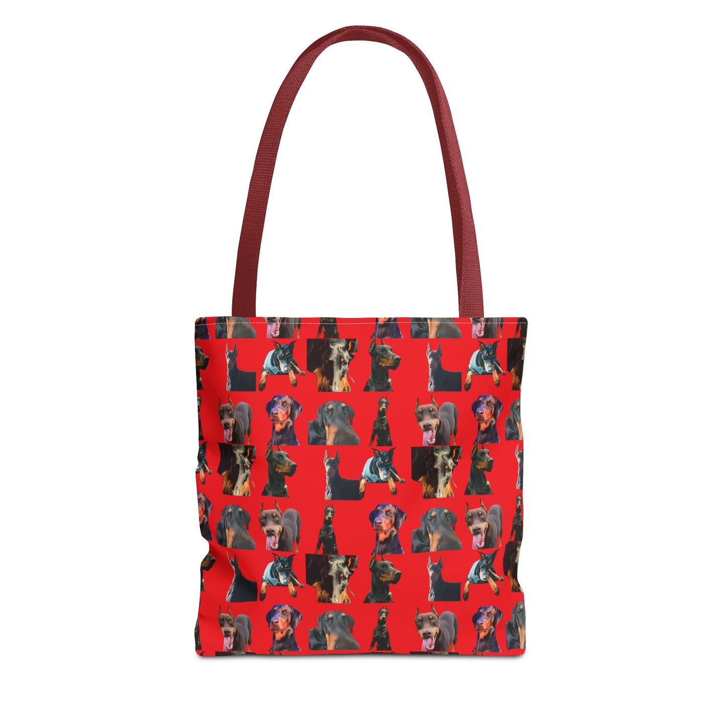 Edition 3 Doberman Model Pattern Red Tote Bag