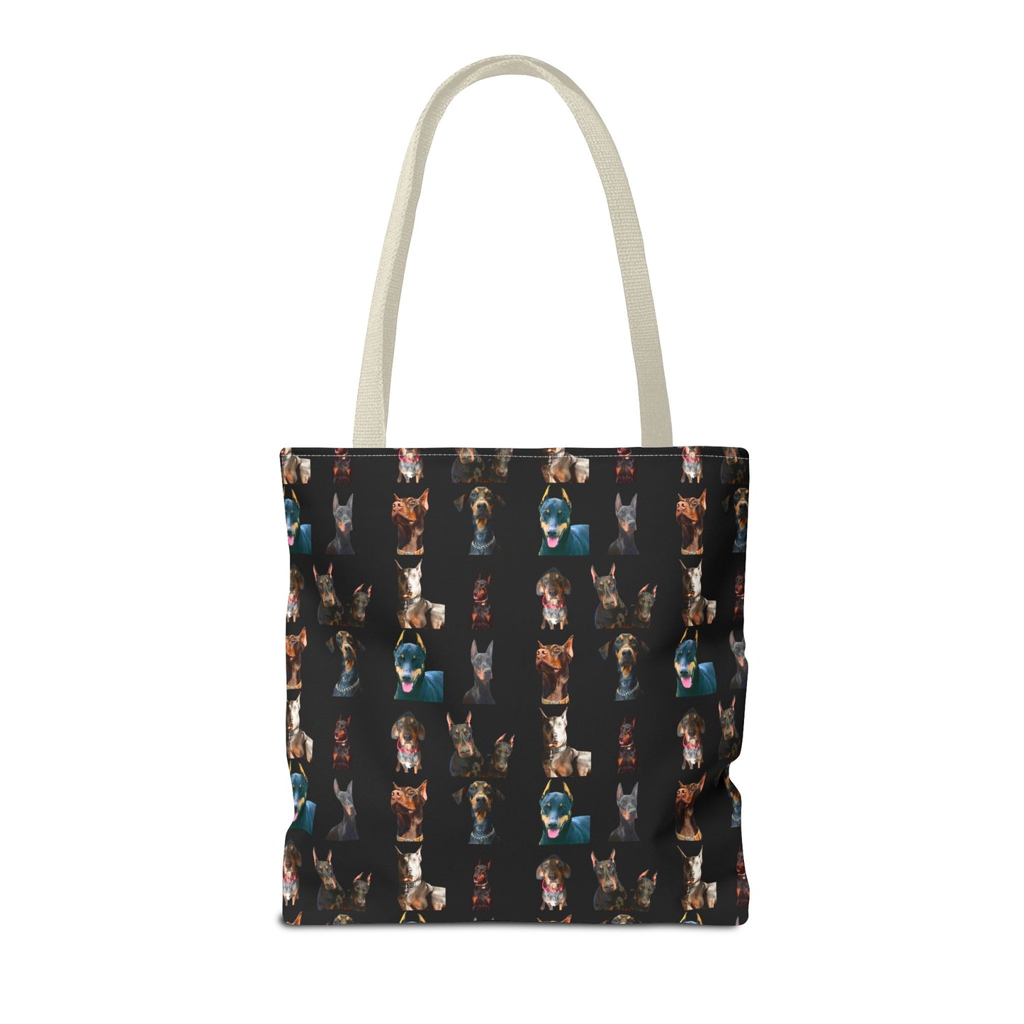 Edition 4 Doberman Model Pattern Black Tote Bag