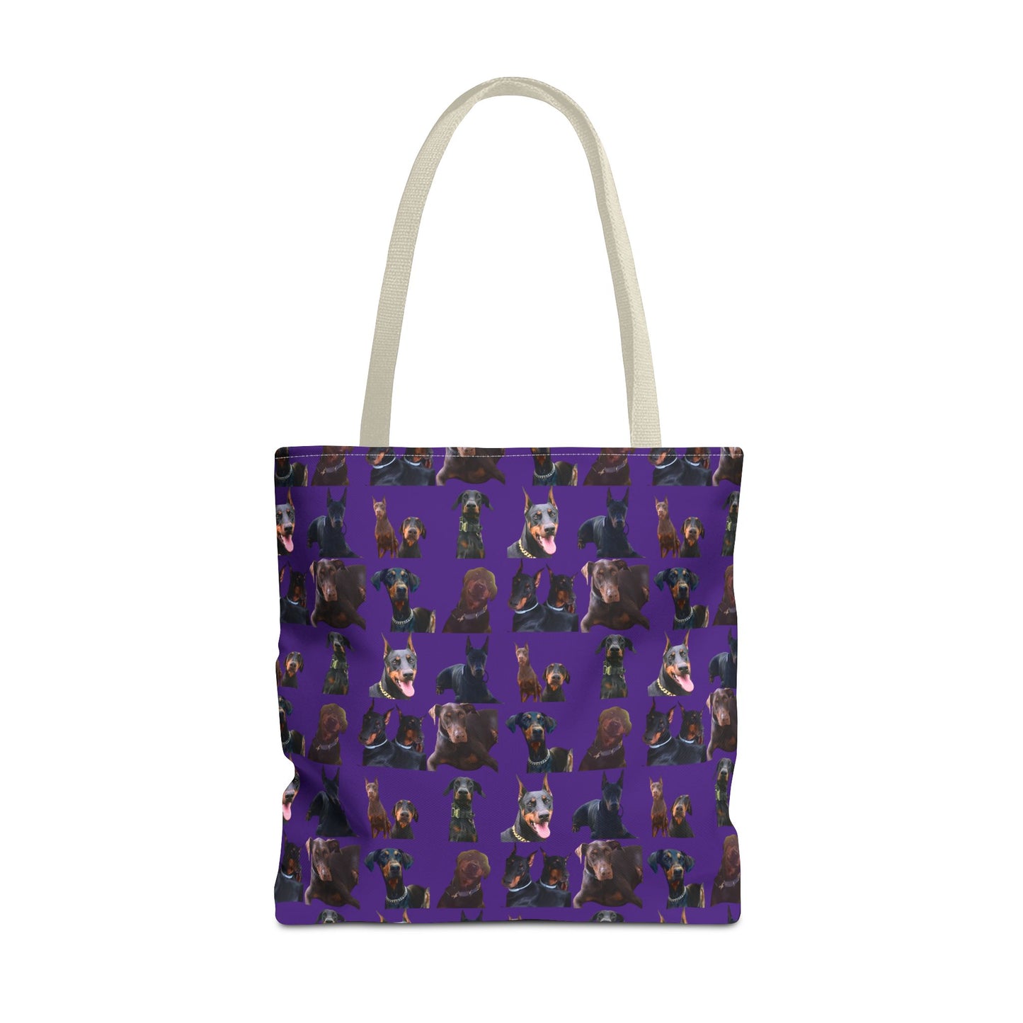 Edition 5 Doberman Model Pattern Purple Tote Bag