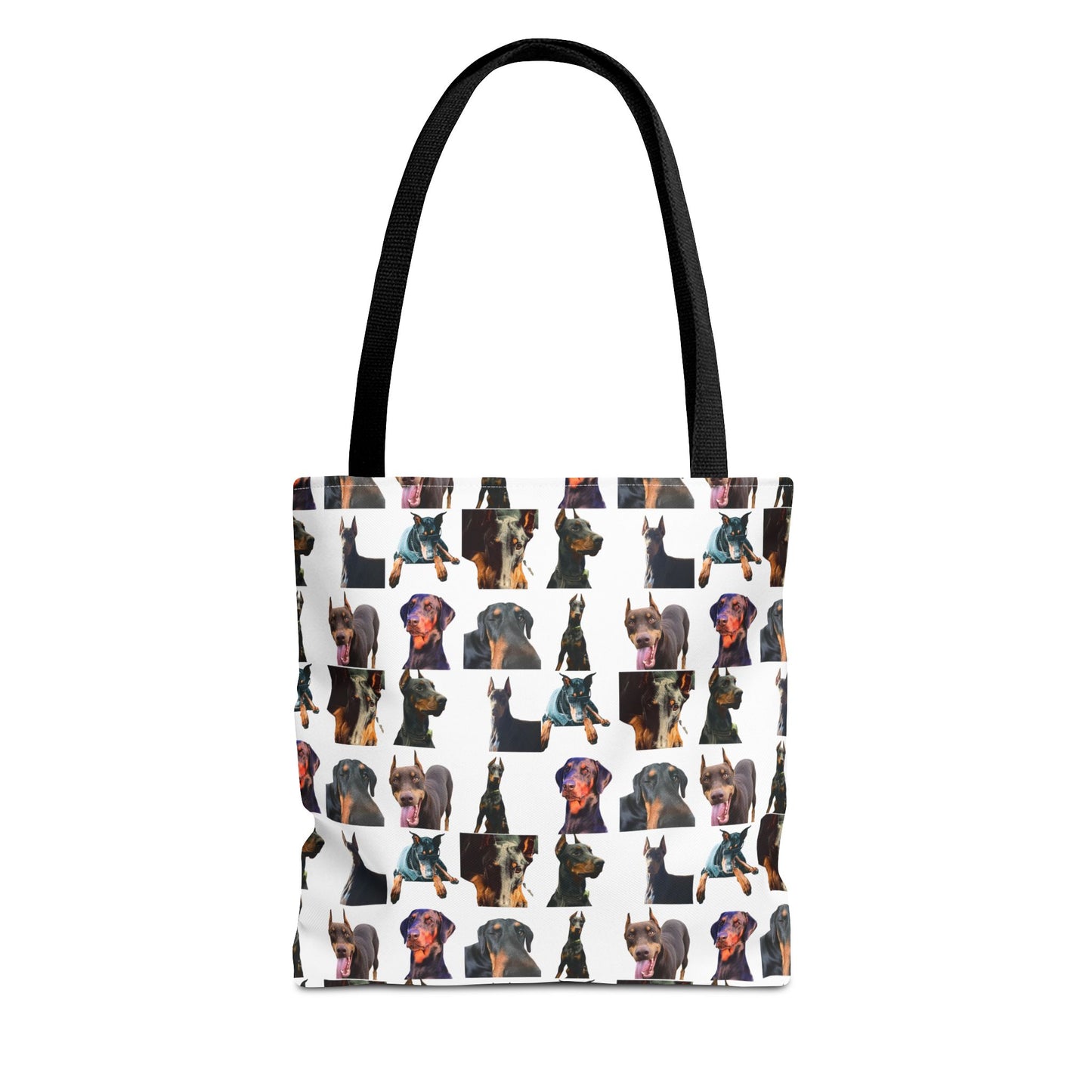 Edition 3 Doberman Model Pattern White Tote Bag