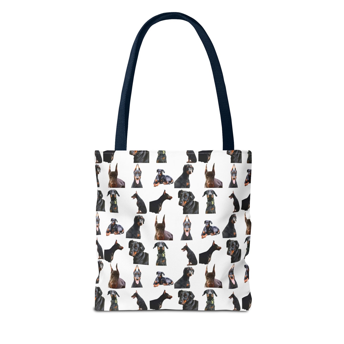 Edition 6 Doberman Model Pattern White Tote Bag