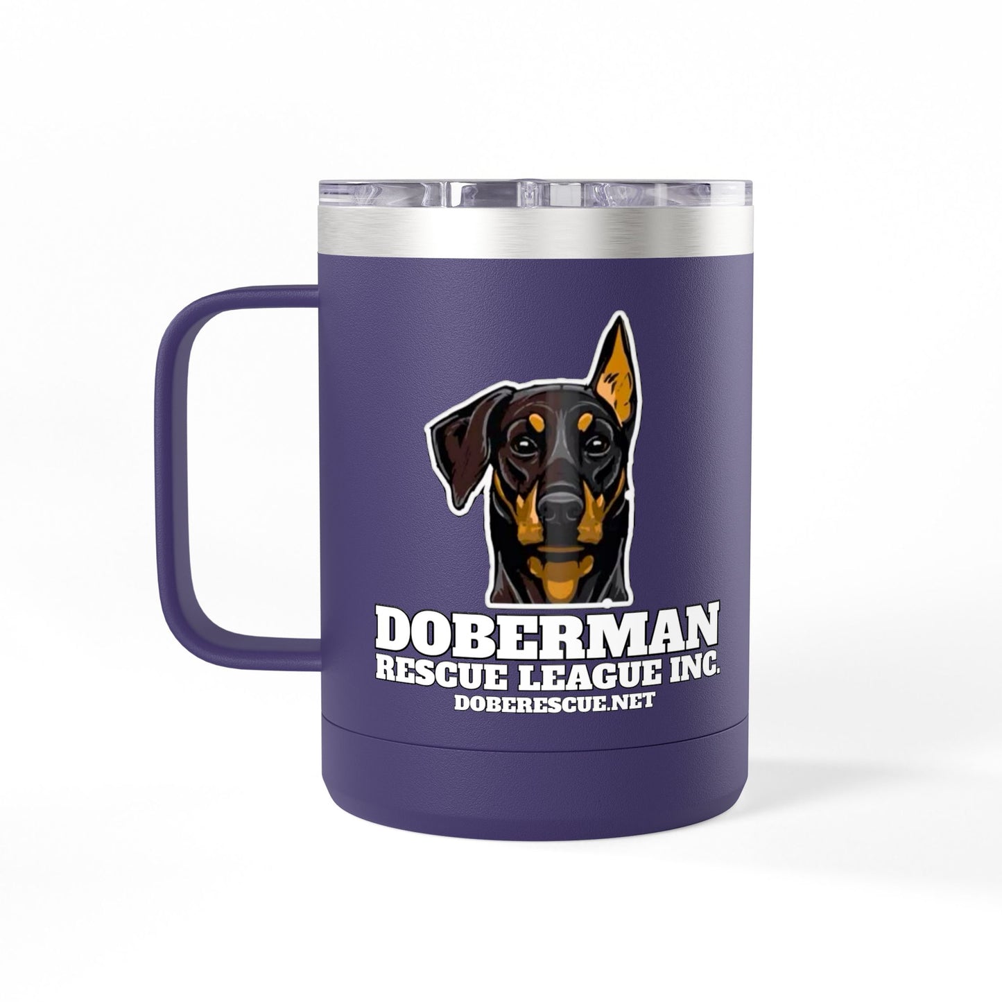 Doberman Rescue League 15oz Insulated Coffee Tumbler