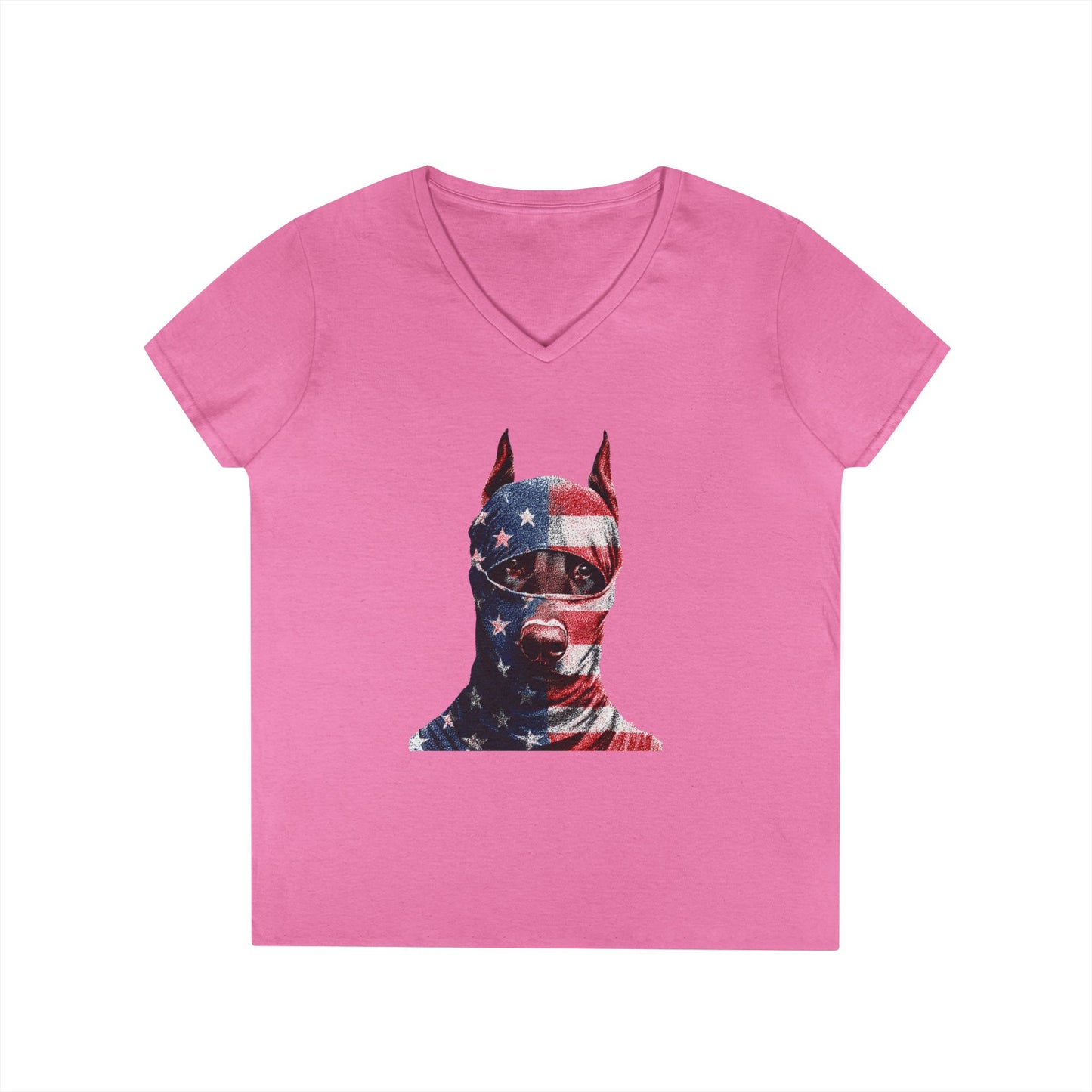 Doberman 2 V-Neck Tee Shirt for Women