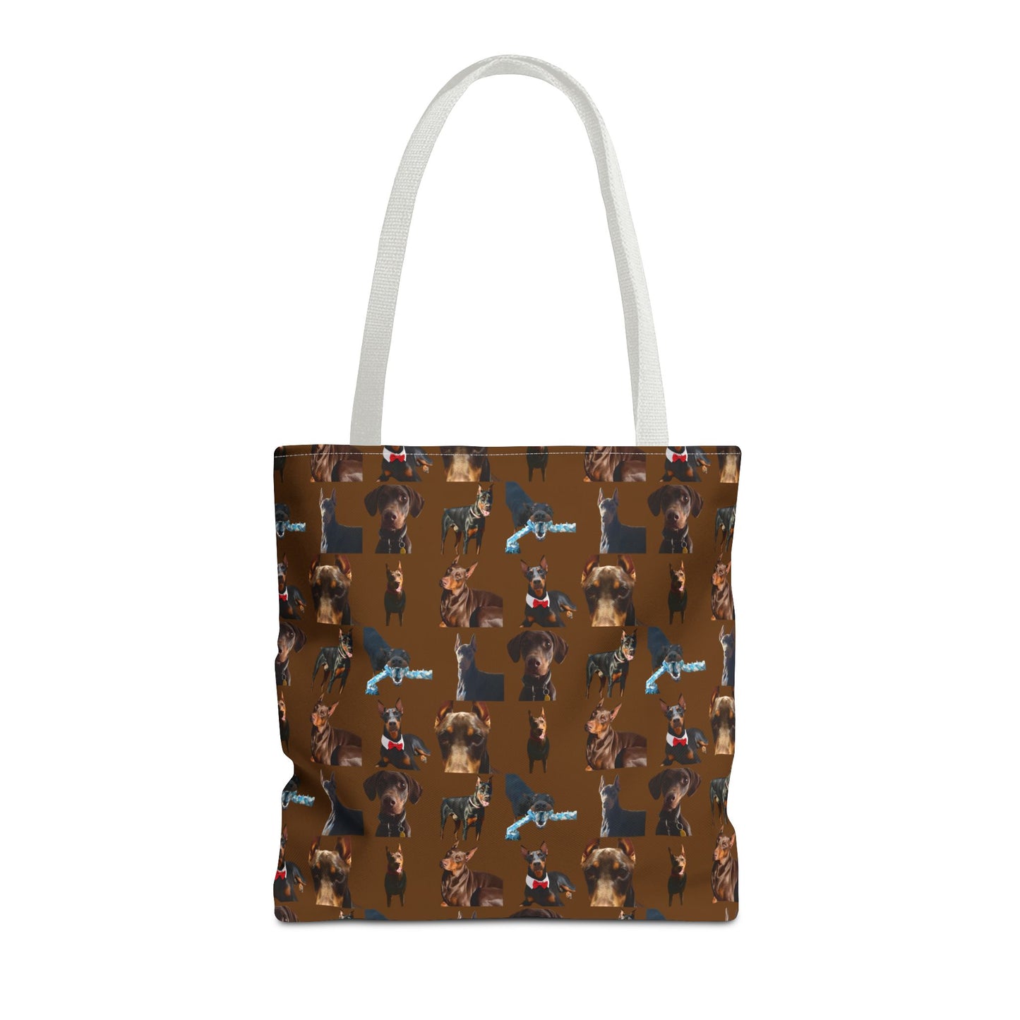 Edition 1 Doberman Model Pattern Brown Tote Bag