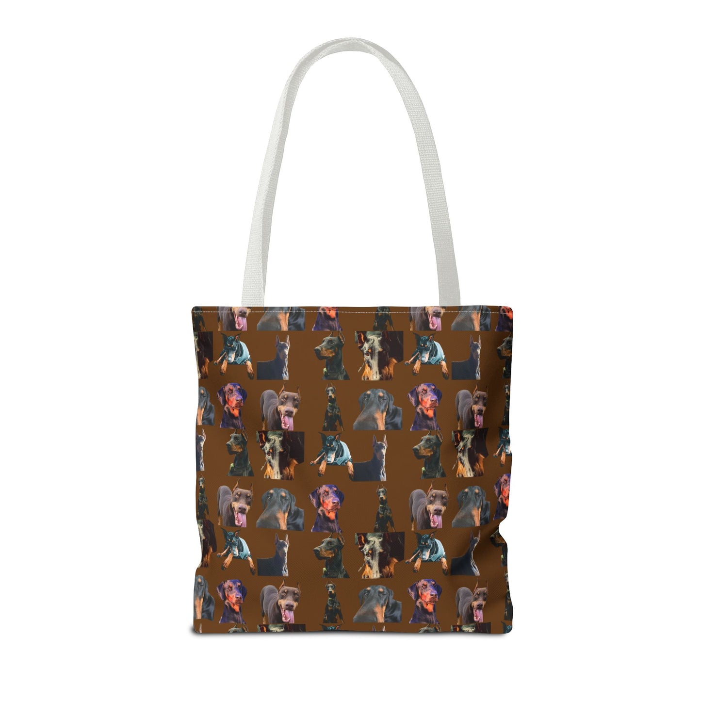 Edition 3 Doberman Model Pattern Brown Tote Bag