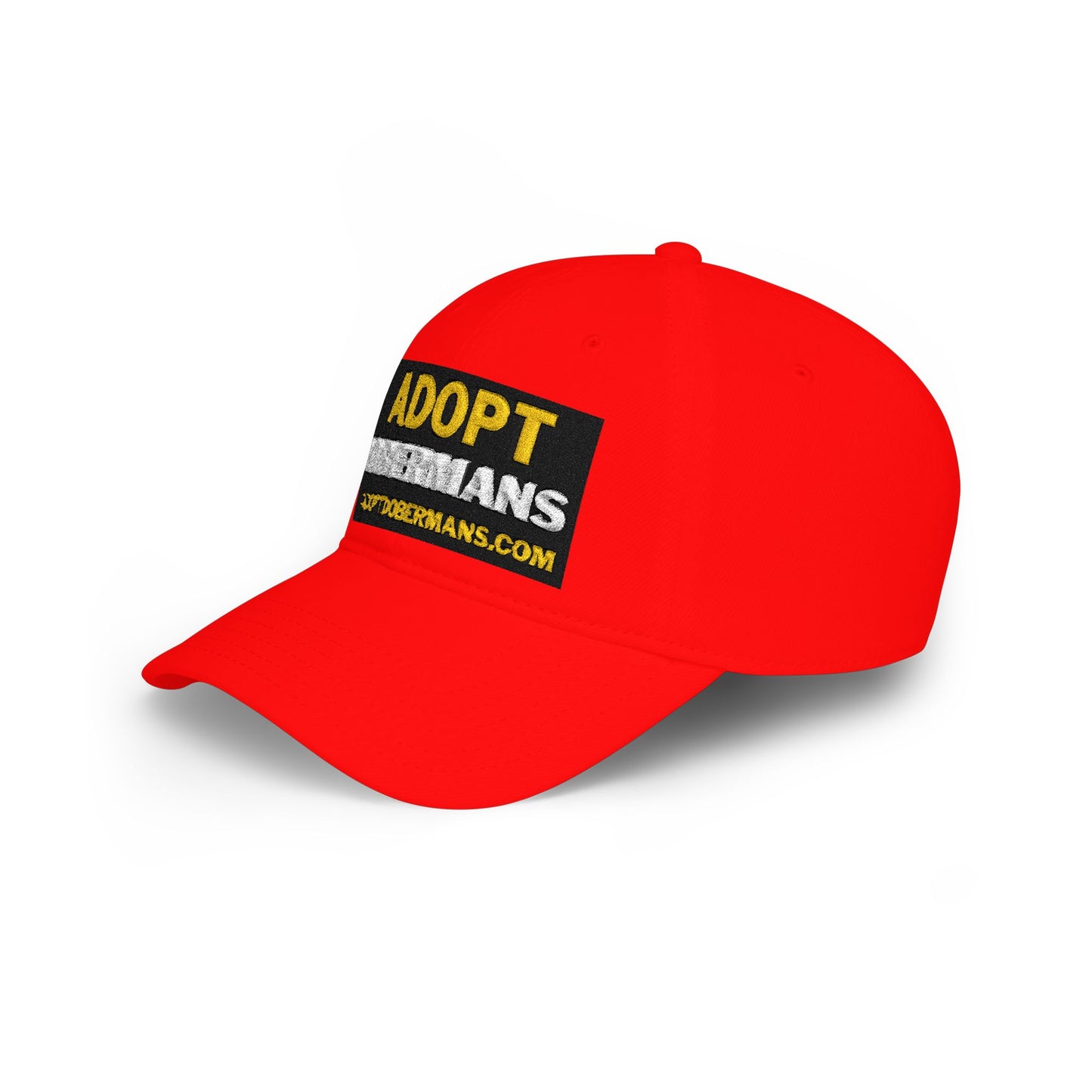 Adopt Dobermans 1 Low Profile Baseball Cap — Rescue Dog Awareness Hat