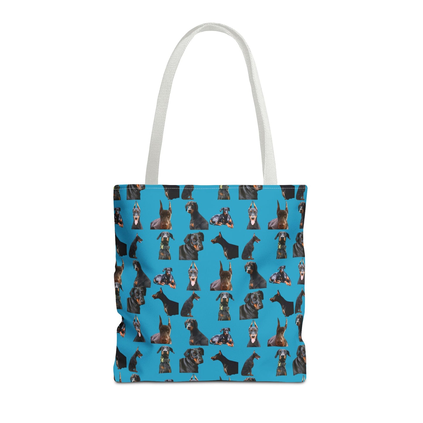 Edition 6 Doberman Model Pattern Turquoise Tote Bag