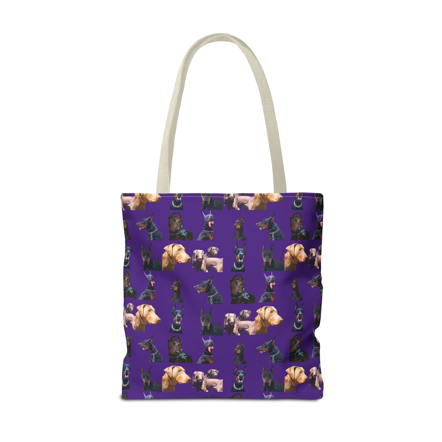 Edition 8 Doberman Model Pattern Purple Tote Bag