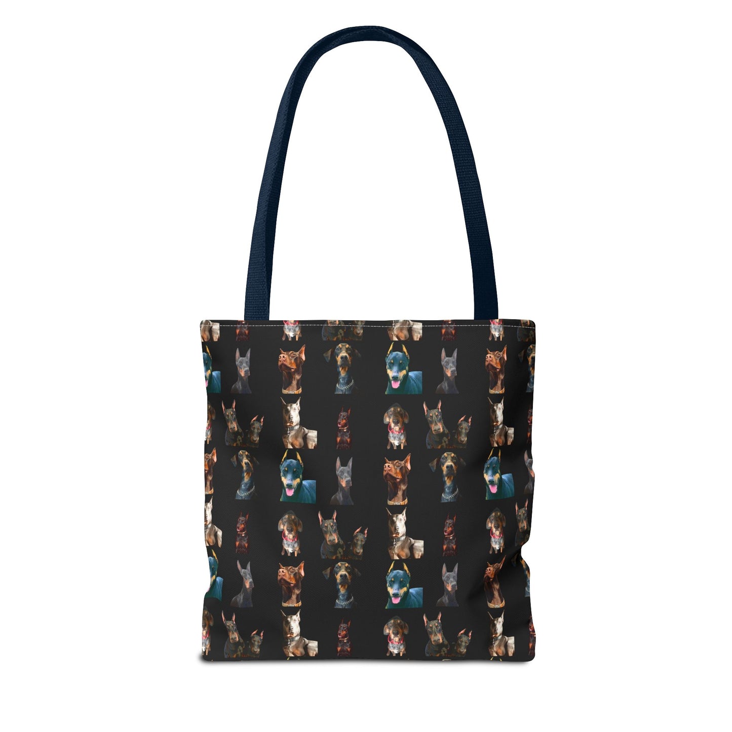 Edition 4 Doberman Model Pattern Black Tote Bag