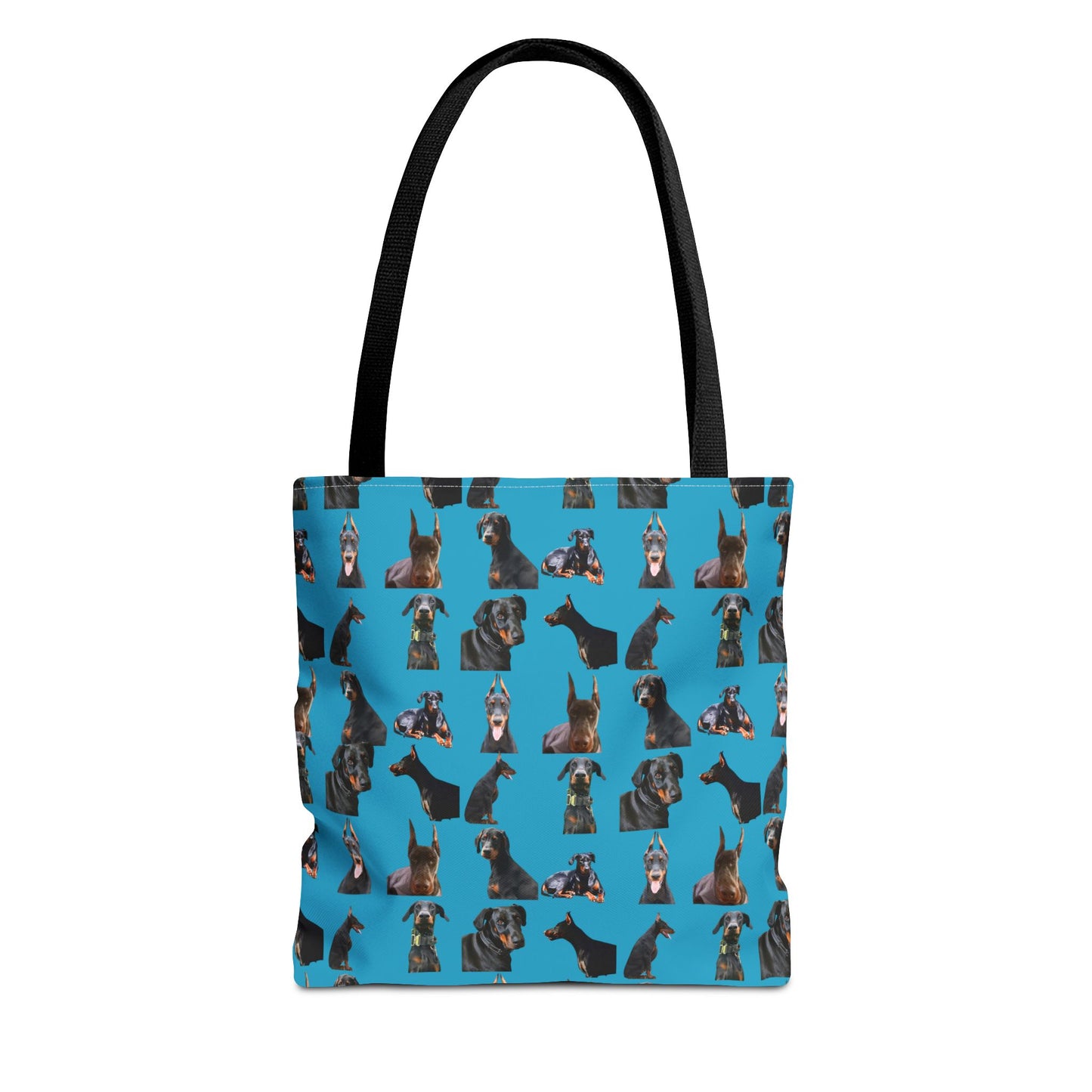 Edition 6 Doberman Model Pattern Turquoise Tote Bag